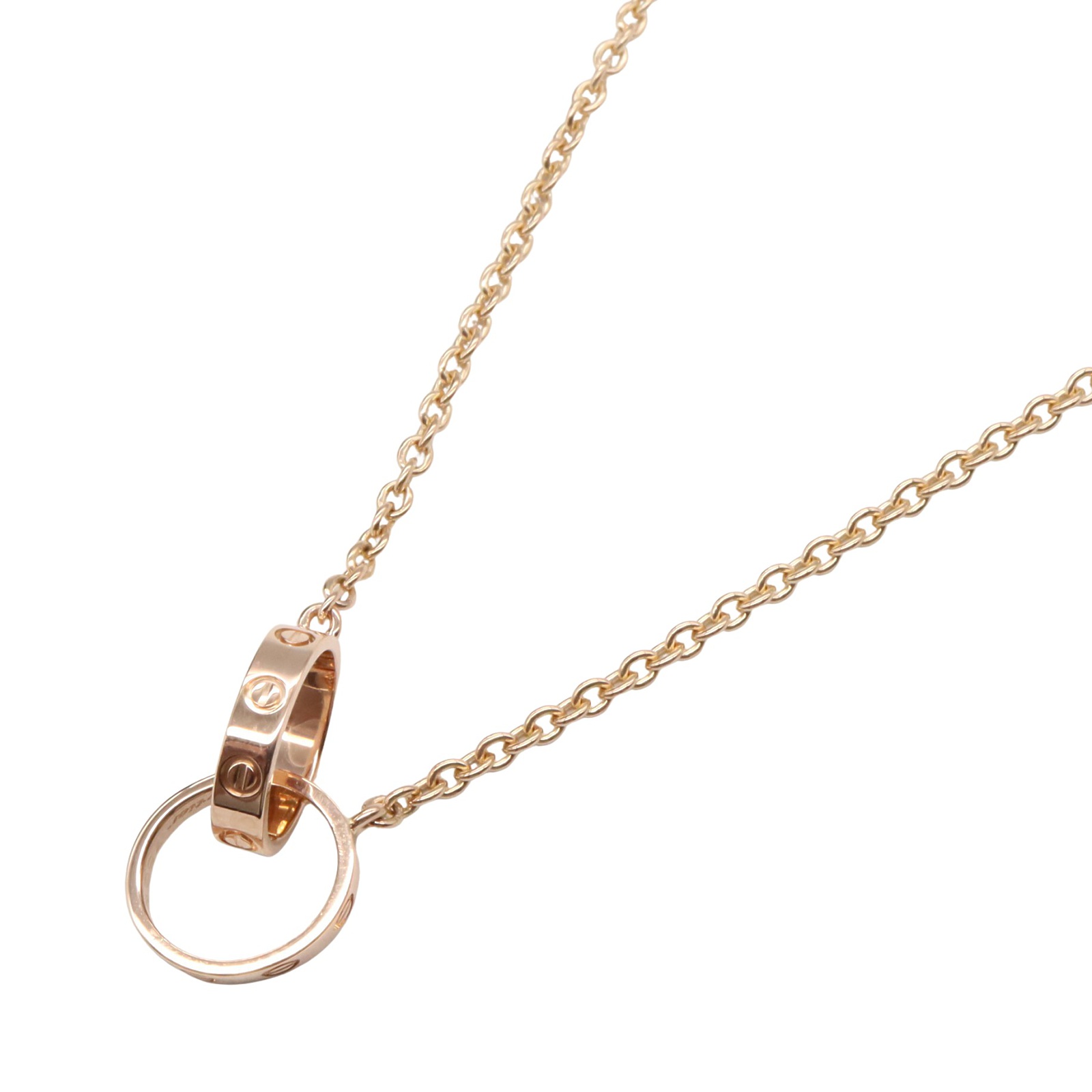 カルティエ CARTIER ベビーラブネックレス ネックレス ジュエリー K18PG（ピンクゴールド） ゴールド系 【中古】