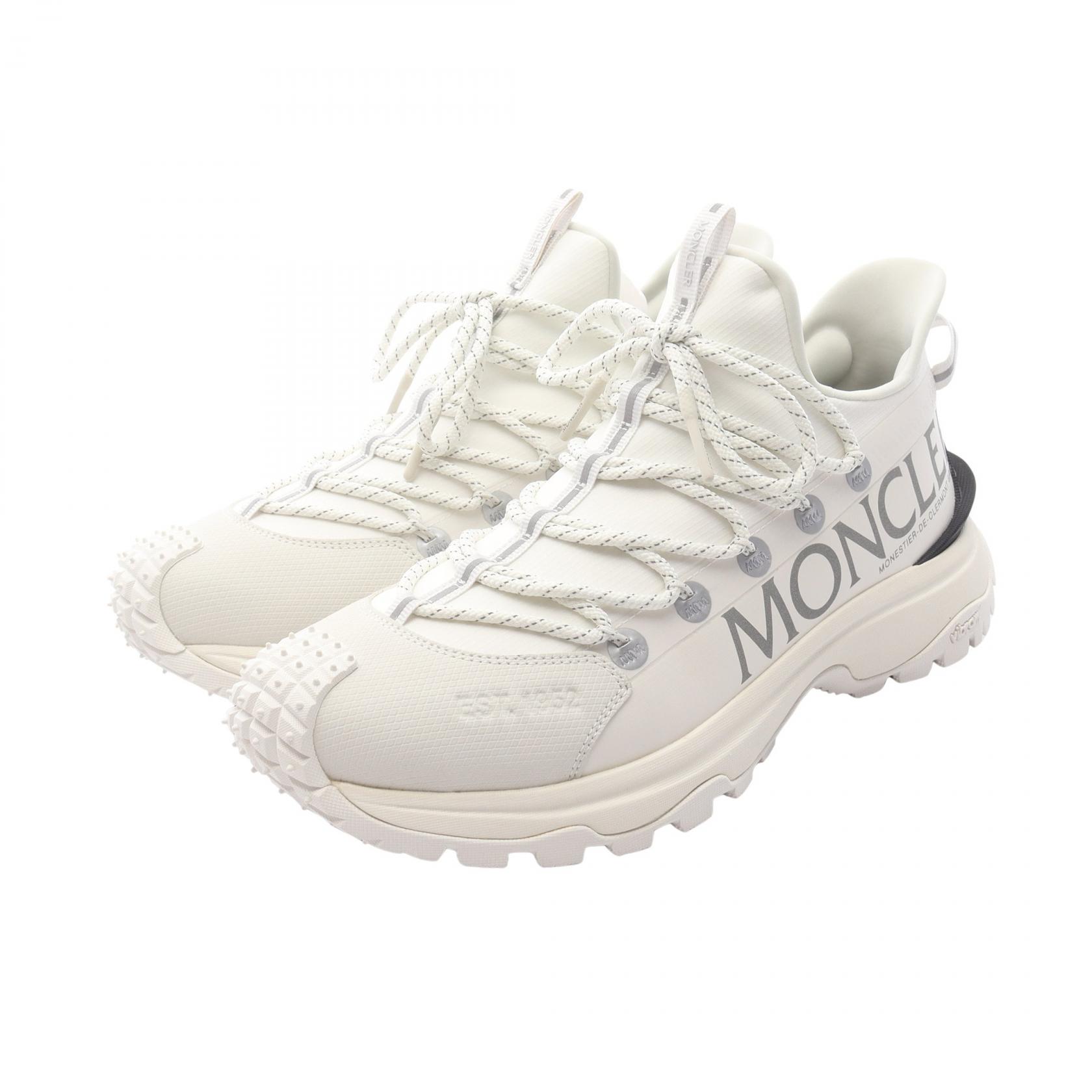 モンクレール MONCLER TRAILGRIP LITE2 ロートップ スニーカー 靴 ファブリック ホワイト系 4M00160M345700144 【新品】
