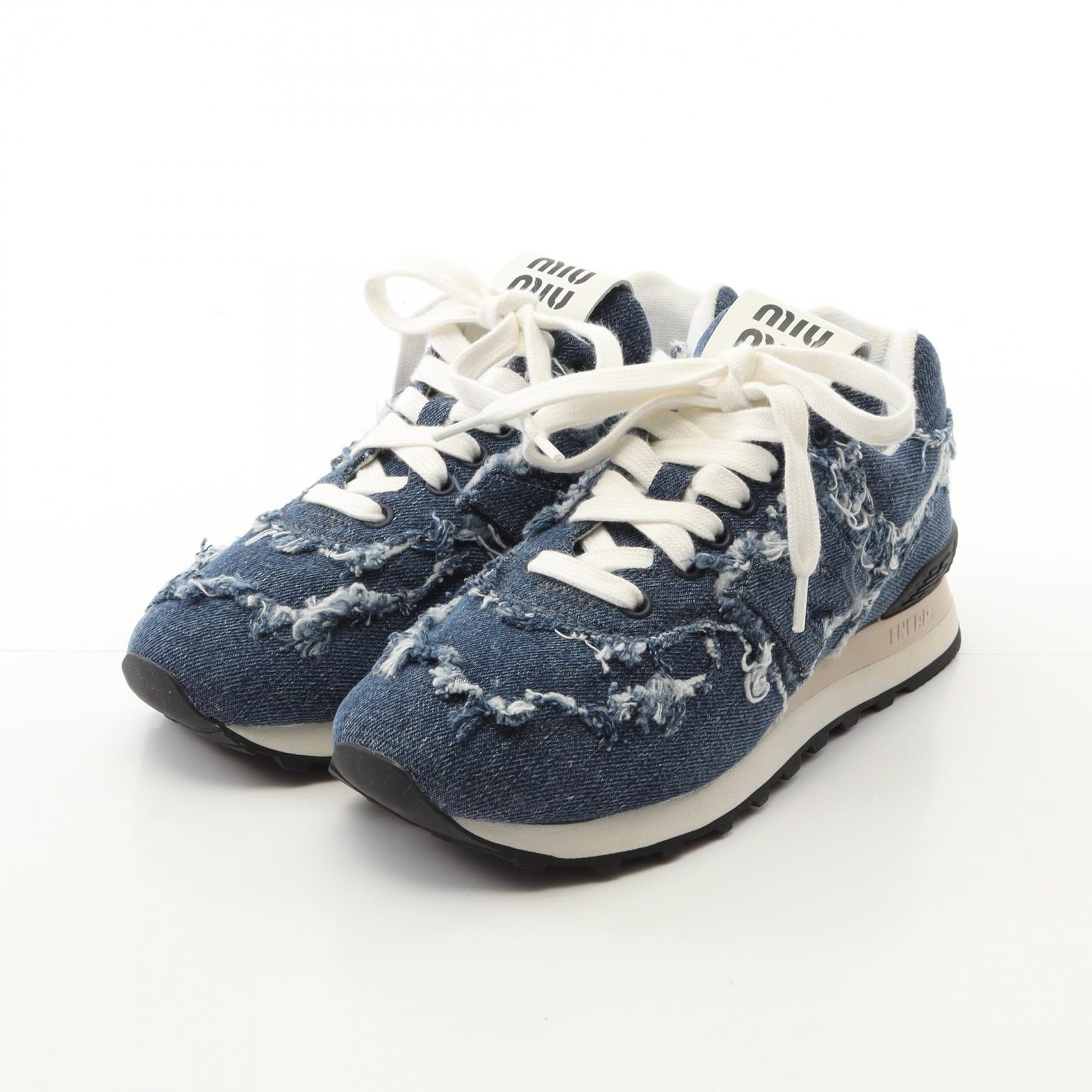 最終値下げmiumiu × New Balance デニムスニーカー