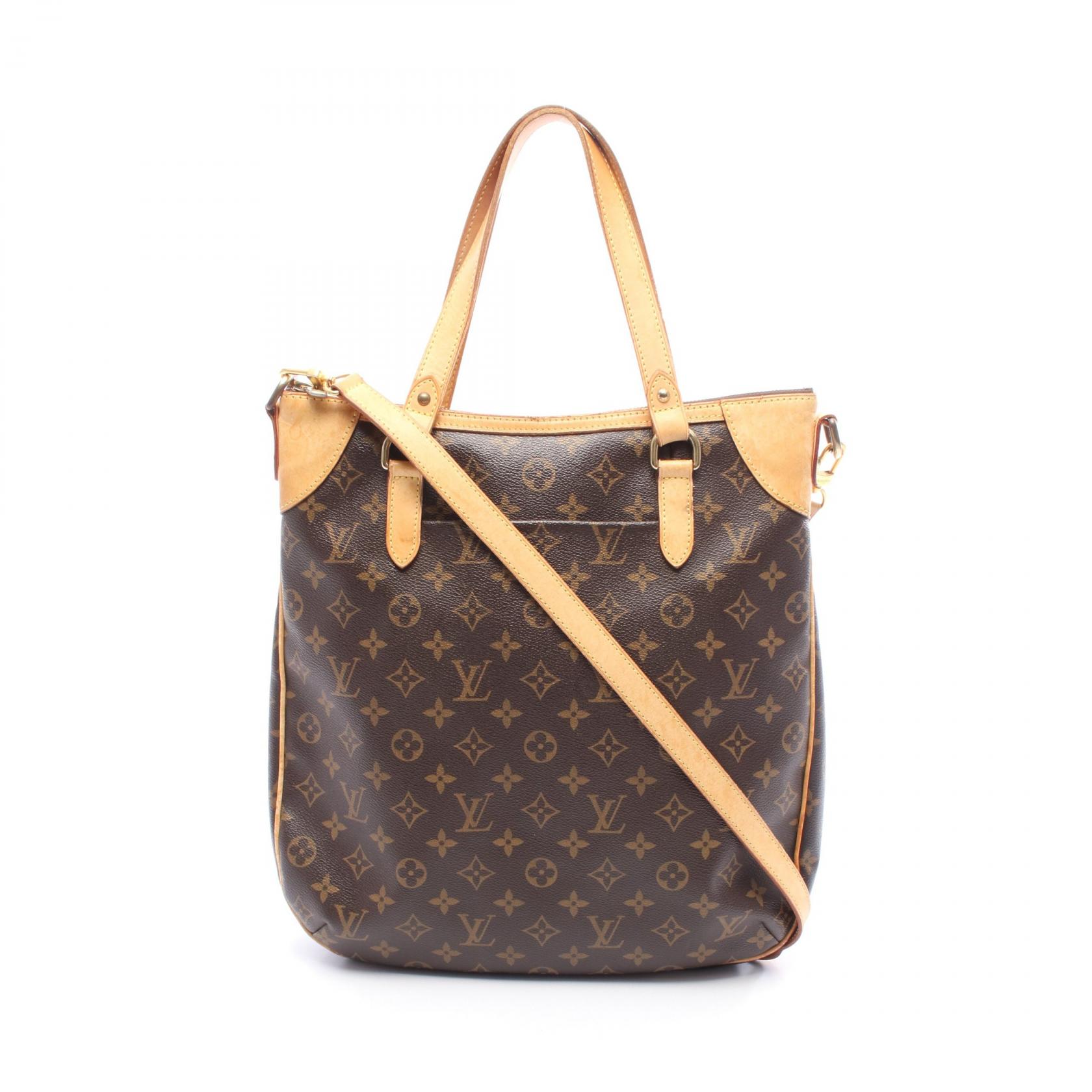 ルイ・ヴィトン LOUIS VUITTON オデオンGM ハンドバッグ バッグ PVCコーティングキャンバス レザー モノグラム ブラウン系 M56388 【中古】