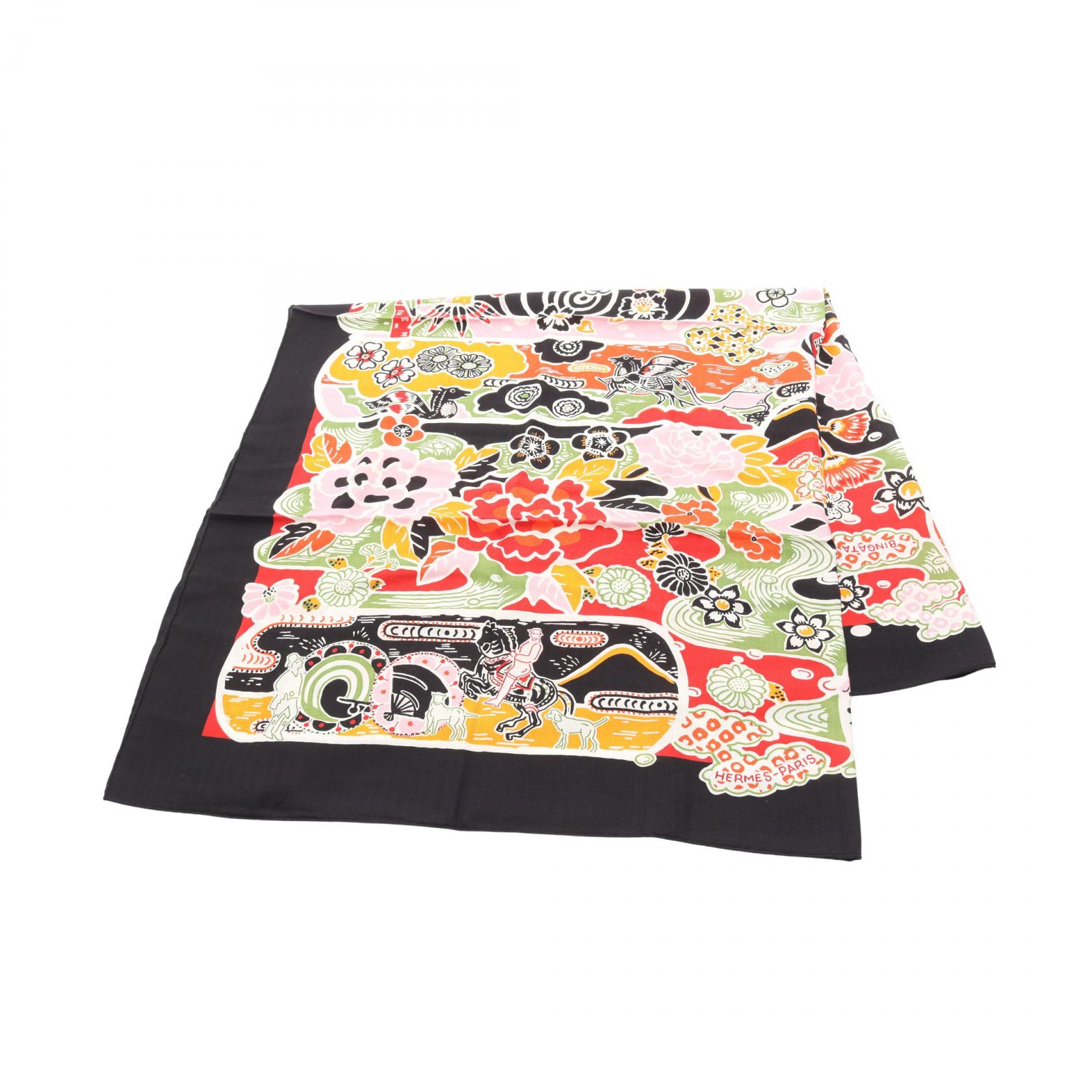 楽天市場】エルメス HERMES カレジェアン140 カシミヤ シルク Fouets