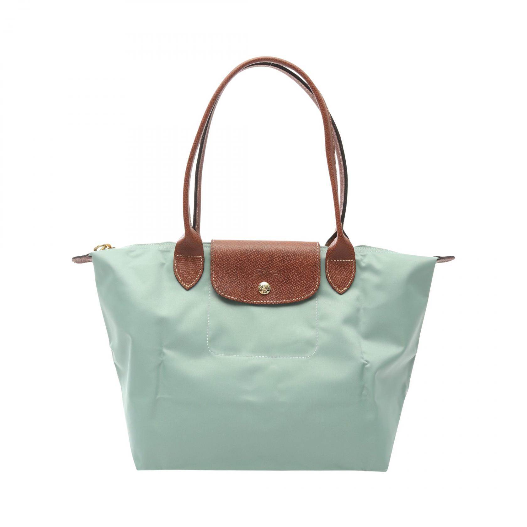 【15%OFFクーポン対象 4/4 20時-4/10 23:59】ロンシャン Longchamp LE PLIAGE ORIGINAL M ル プリアージュ オリジナル M トートバッグ バッグ キャンバス レザー グリーン系 / ブラウン系 L2605089P99 【新品】