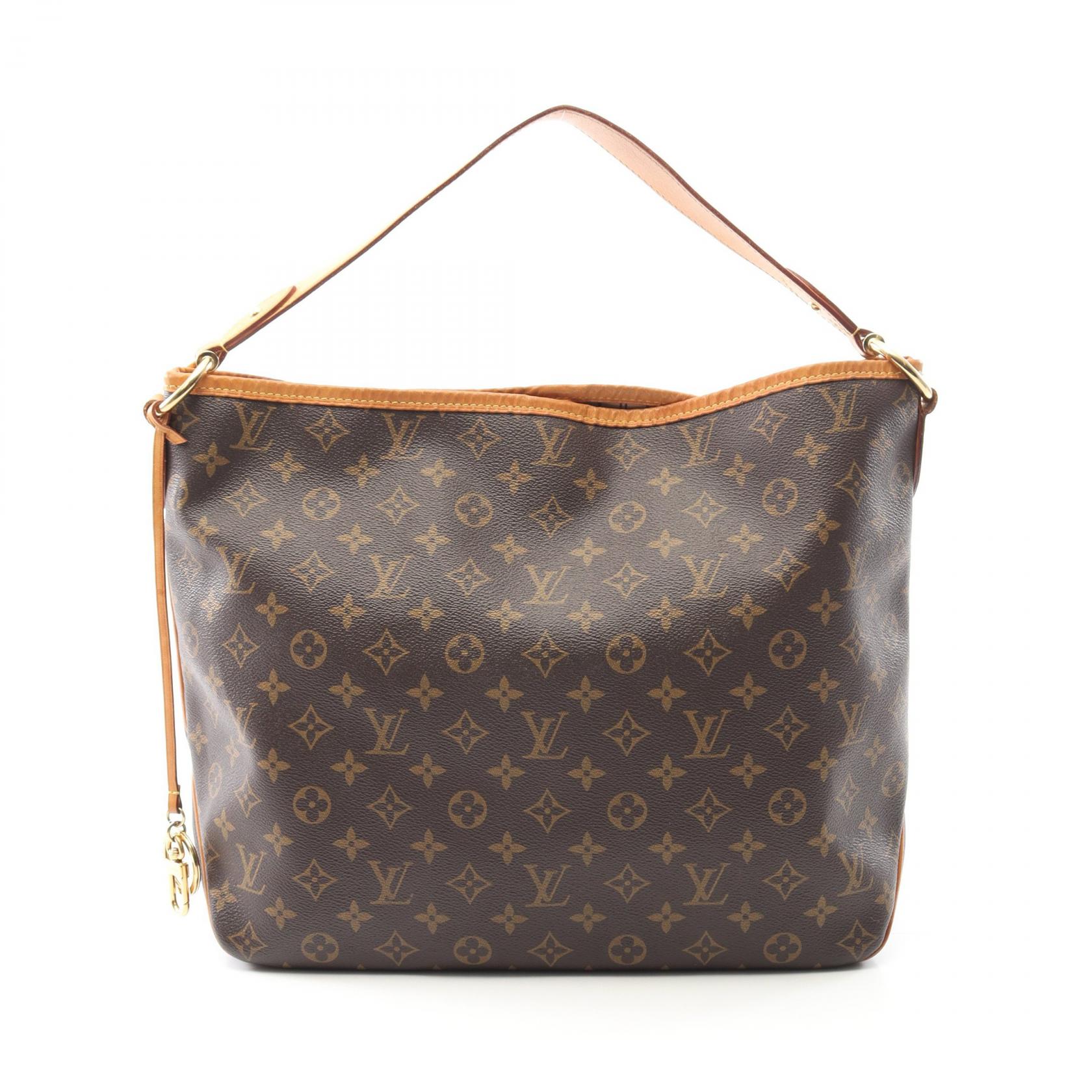 ルイ・ヴィトン LOUIS VUITTON ディライトフルMM ショルダーバッグ バッグ PVCコーティングキャンバス レザー モノグラム ブラウン系 M50156 【中古】
