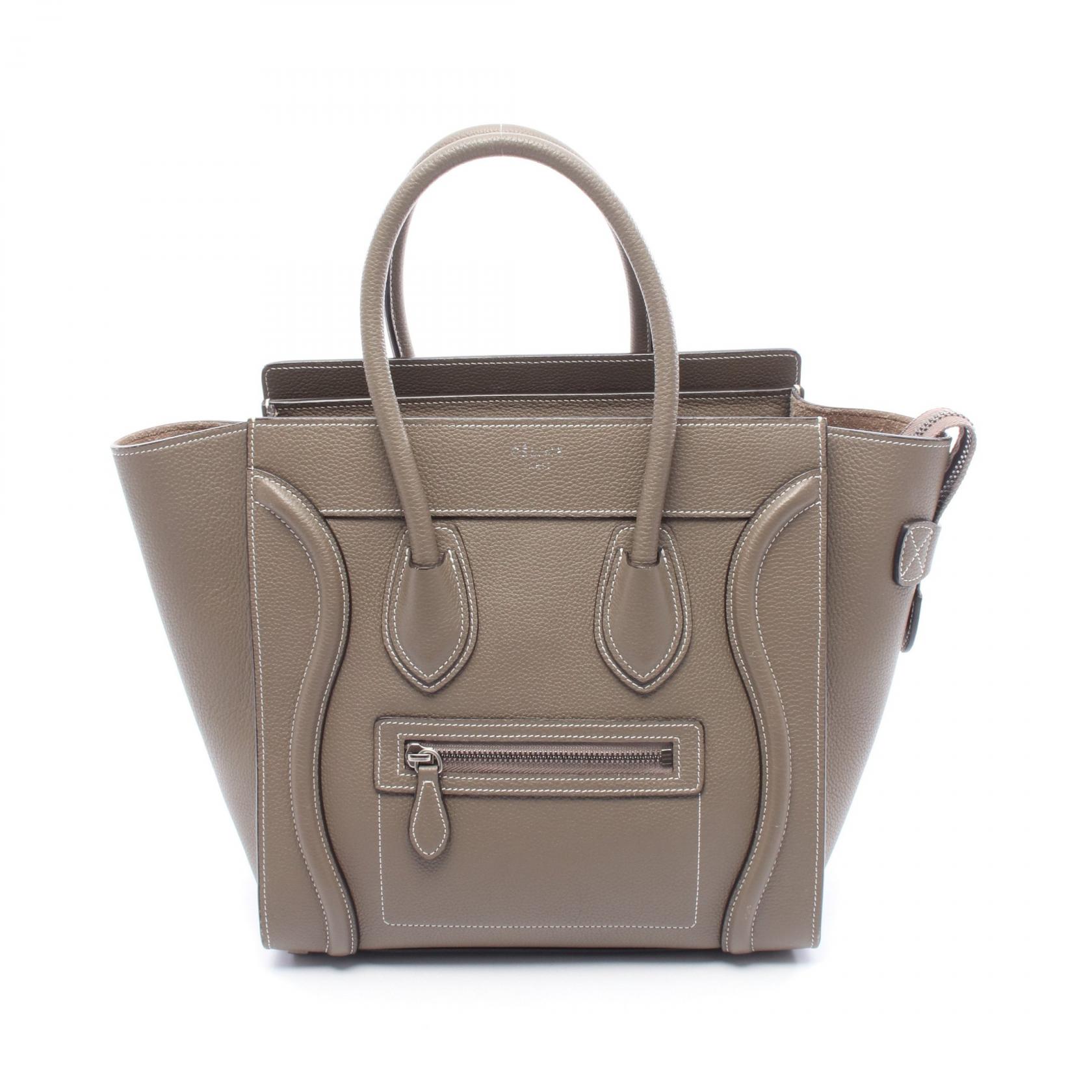 セリーヌ　ラゲージ　マイクロ　メタリックシルバー　ハンドバッグ　美品☆ 楽天市場】セリーヌ CELINE ラゲージ マイクロショッパー