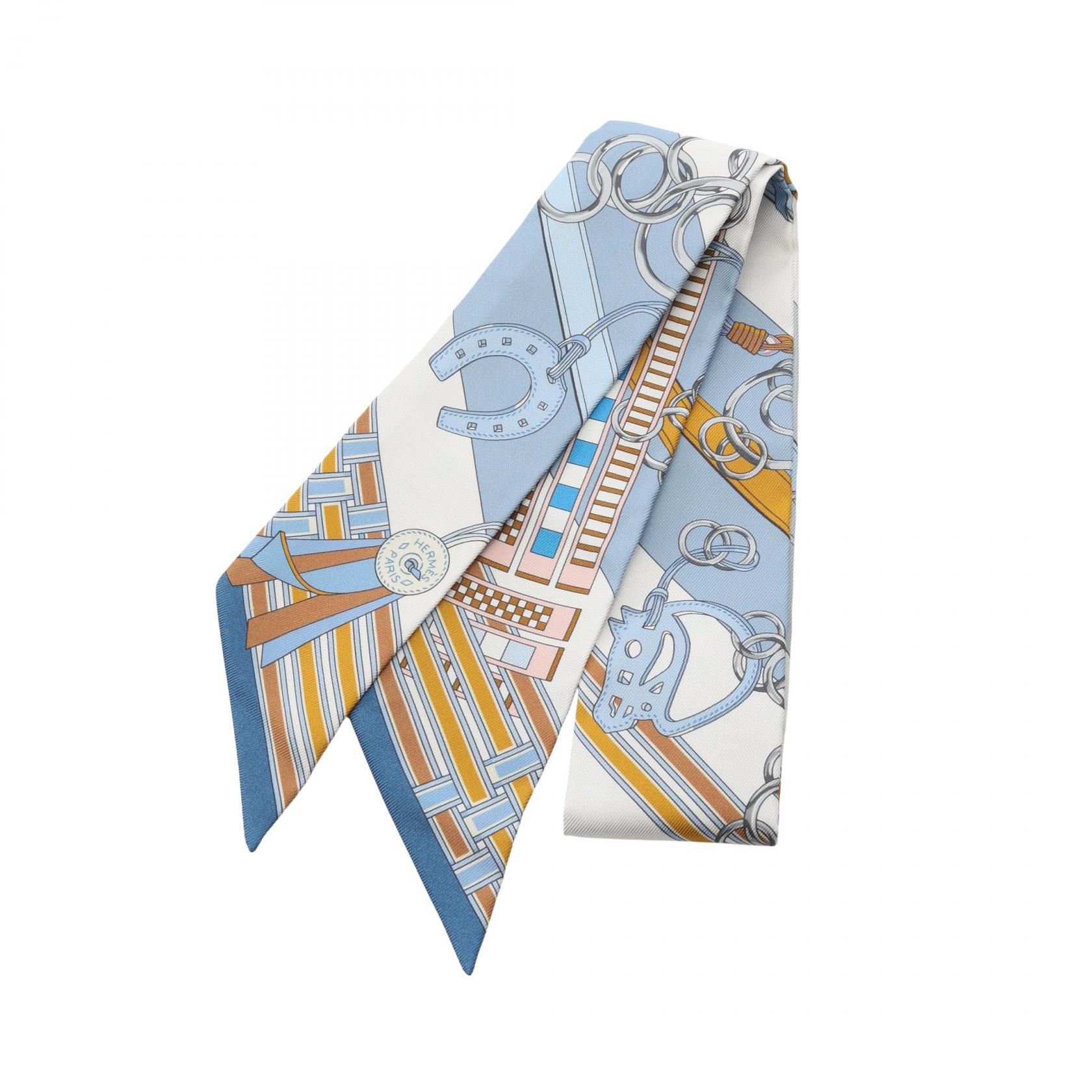 【美品】HERMES エルメス　ツイリー エルメス(HERMES)エルメス ツイリー LIFT PROFILE スカーフ 衣料