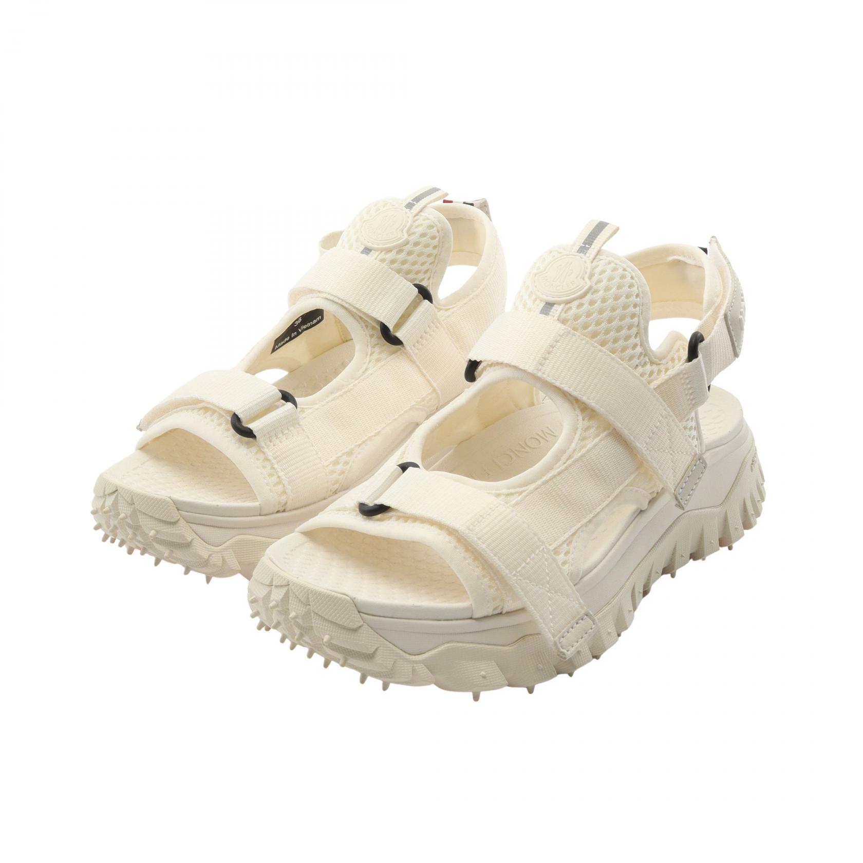 モンクレール MONCLER TRAILGRIP VELA サンダル 靴 キャンバス メッシュ ホワイト系 4L00110M380803236 【新品】