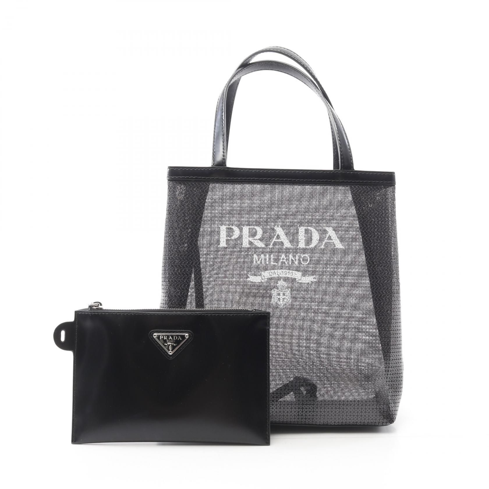 プラダトートバッグ 楽天市場】【プラダ】Prada RETE TESSUTO メッシュ トートバッグ