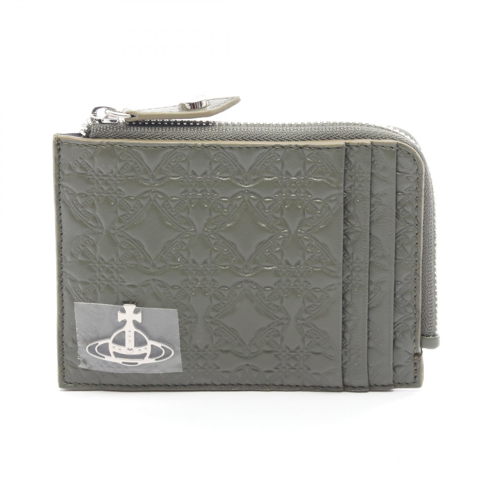 ヴィヴィアンウエストウッド Vivienne Westwood オーブ コインケース 財布 レザー カーキ系 54020008UL003EM405 【中古】