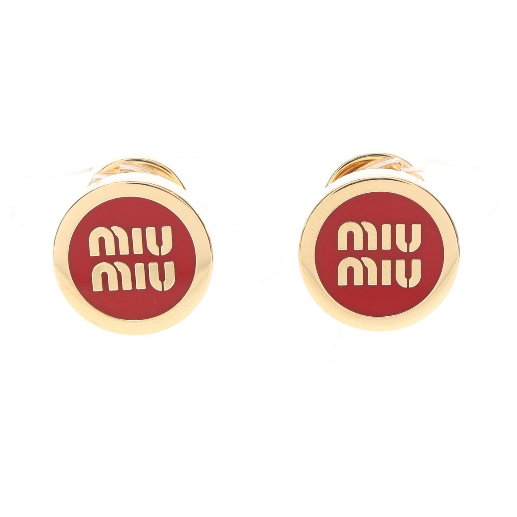 楽天市場】ミュウミュウ MIUMIU 5JO907 2F5I F0056 ロゴ メタル