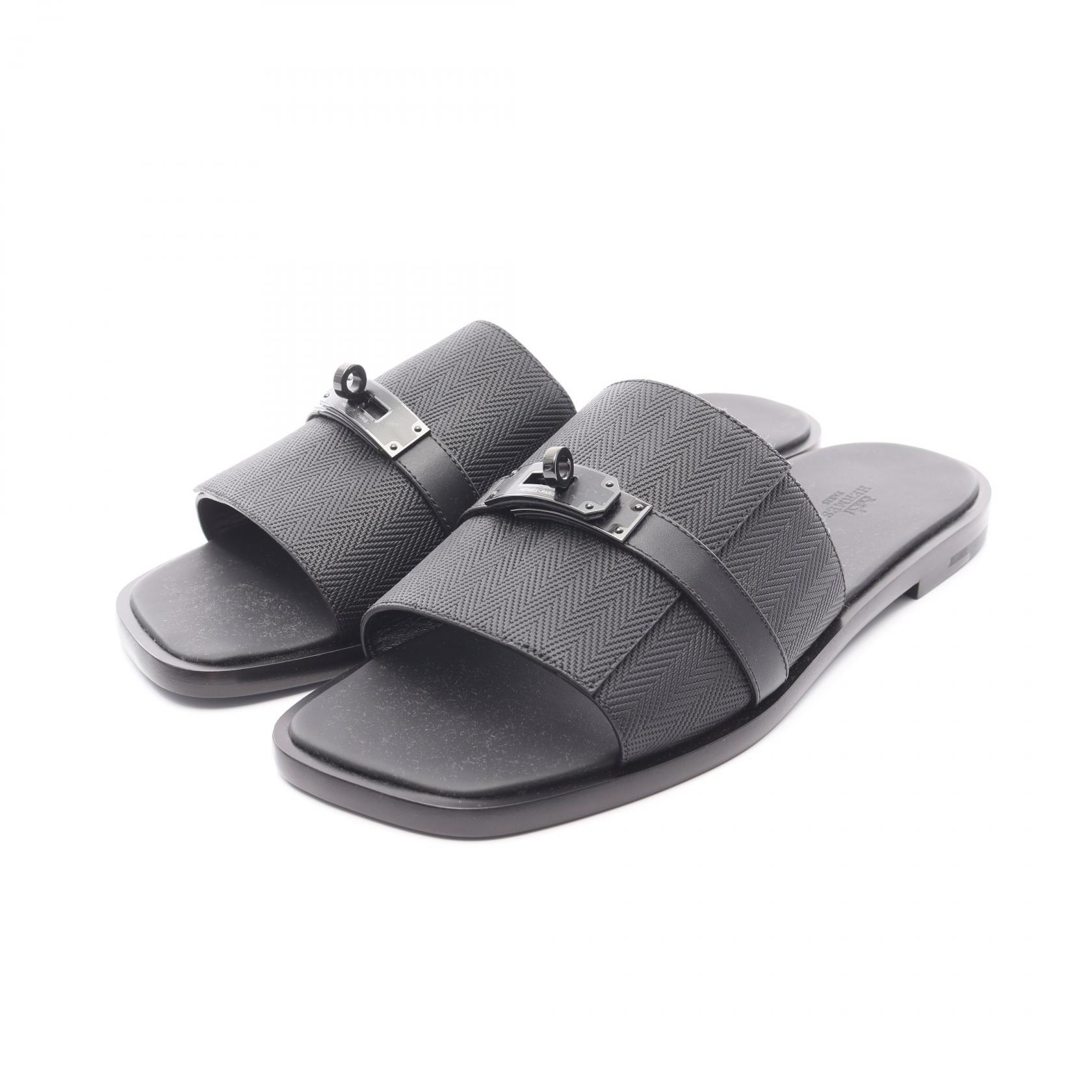 極美品 エルメス ミュール シルバー金具 ブラック レザー re-her-sl-w-00179_2.jpg