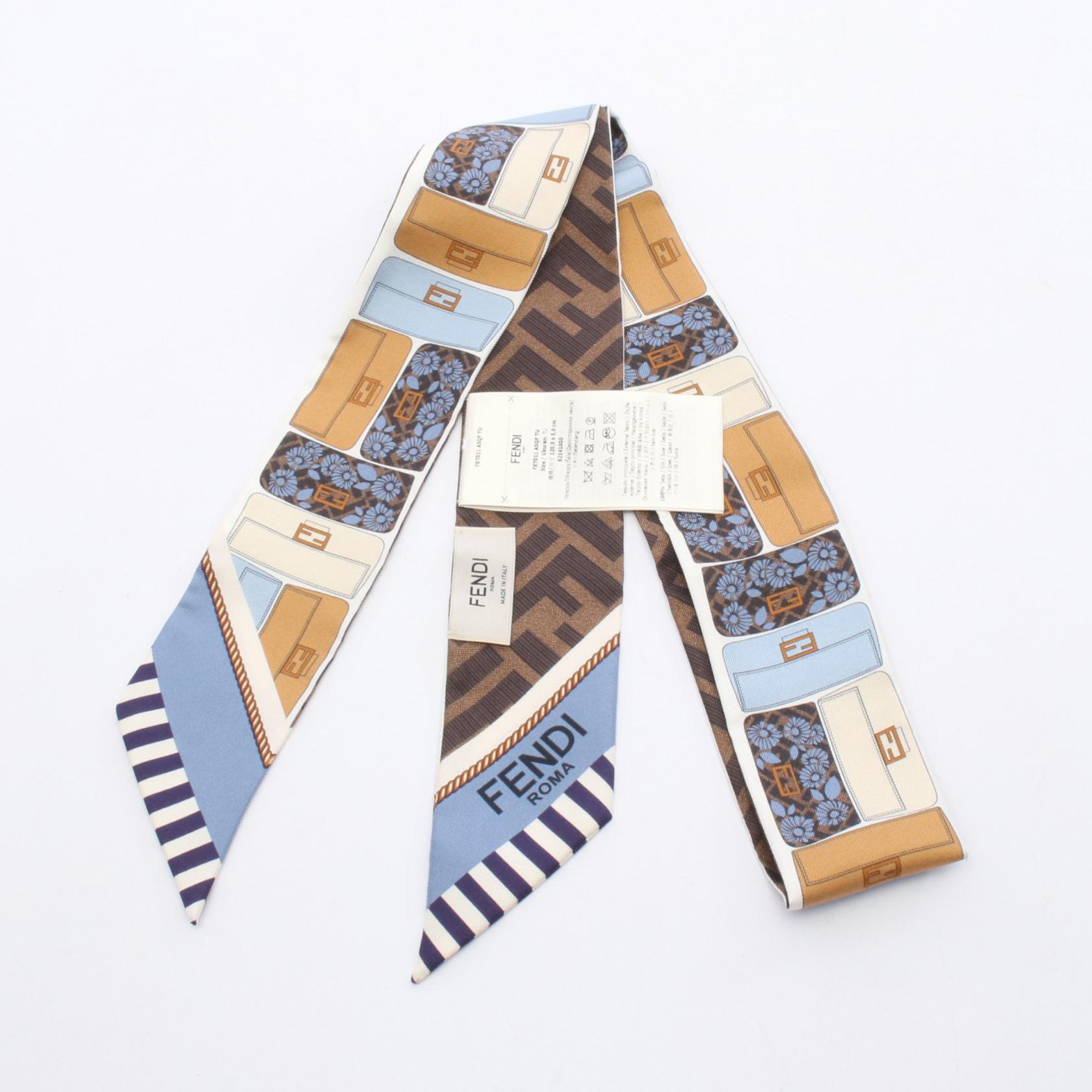 FENDI アニマルプリント シルクスカーフ　新品未使用 フェンディ スカーフ シルク マルチカラー | Fendi