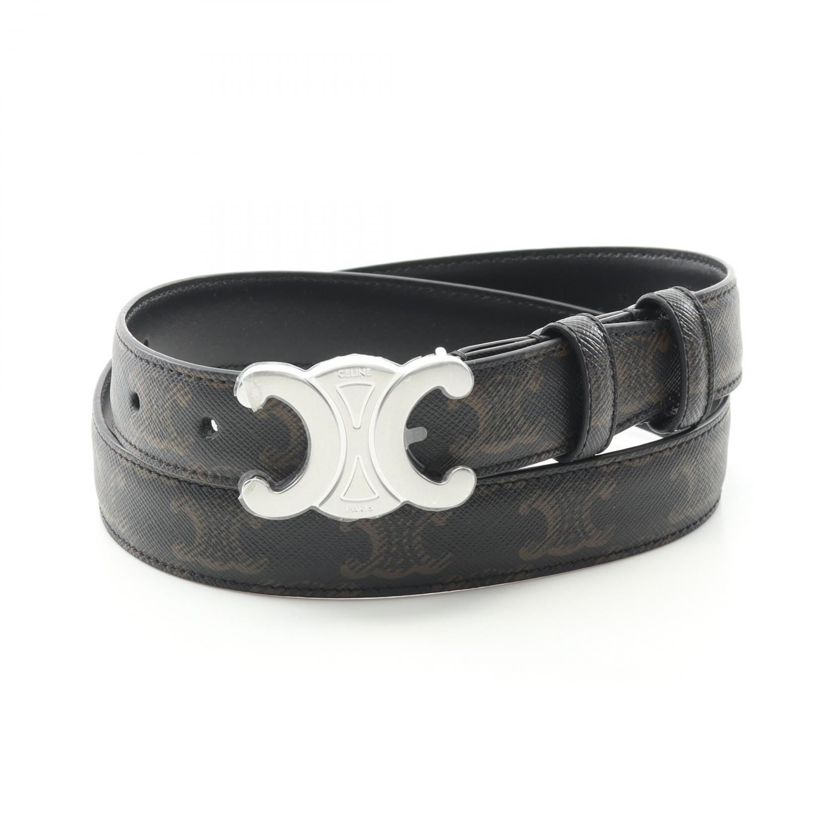楽天市場】CELINE セリーヌ スモール トリオンフ ベルト 70