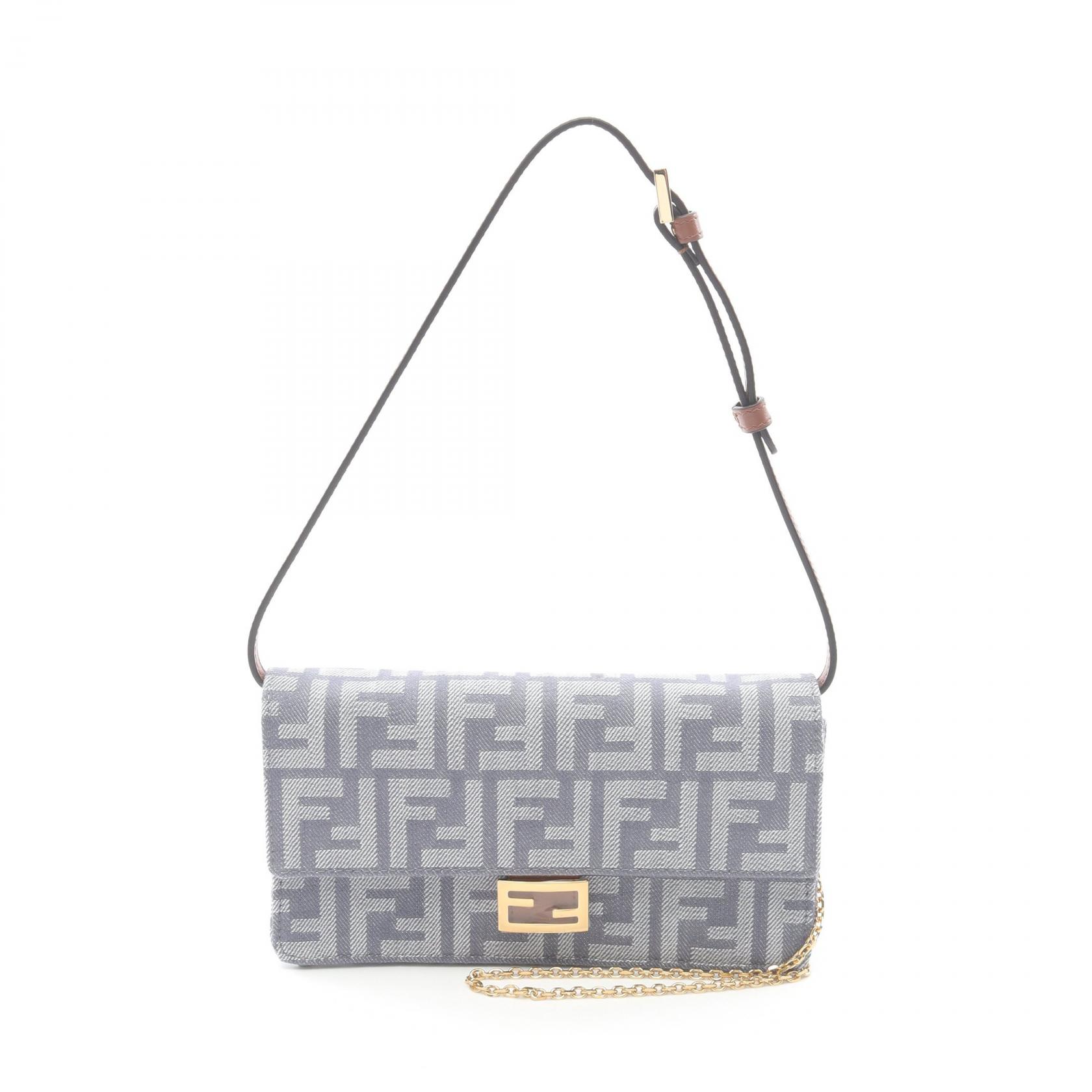 FENDI フェンディ　ミニマンマバケット　ズッキーノ　ズッカ　グレー　ブラウン imgrc0159984596.jpg