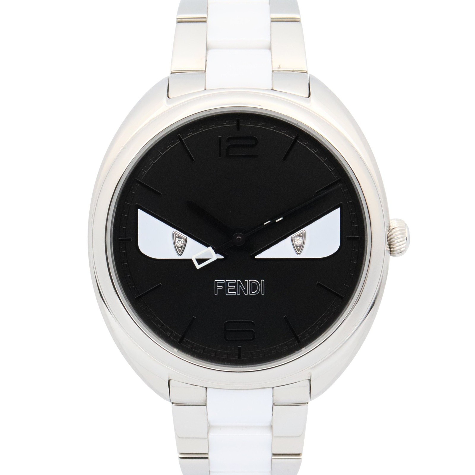 【10%OFFクーポン 7/21 10時～7/26 9:59】フェンディ FENDI バグズモンスター 腕時計 時計 ステンレススチール ブラック系 21000M 【中古】｜RECLO（リクロ）店