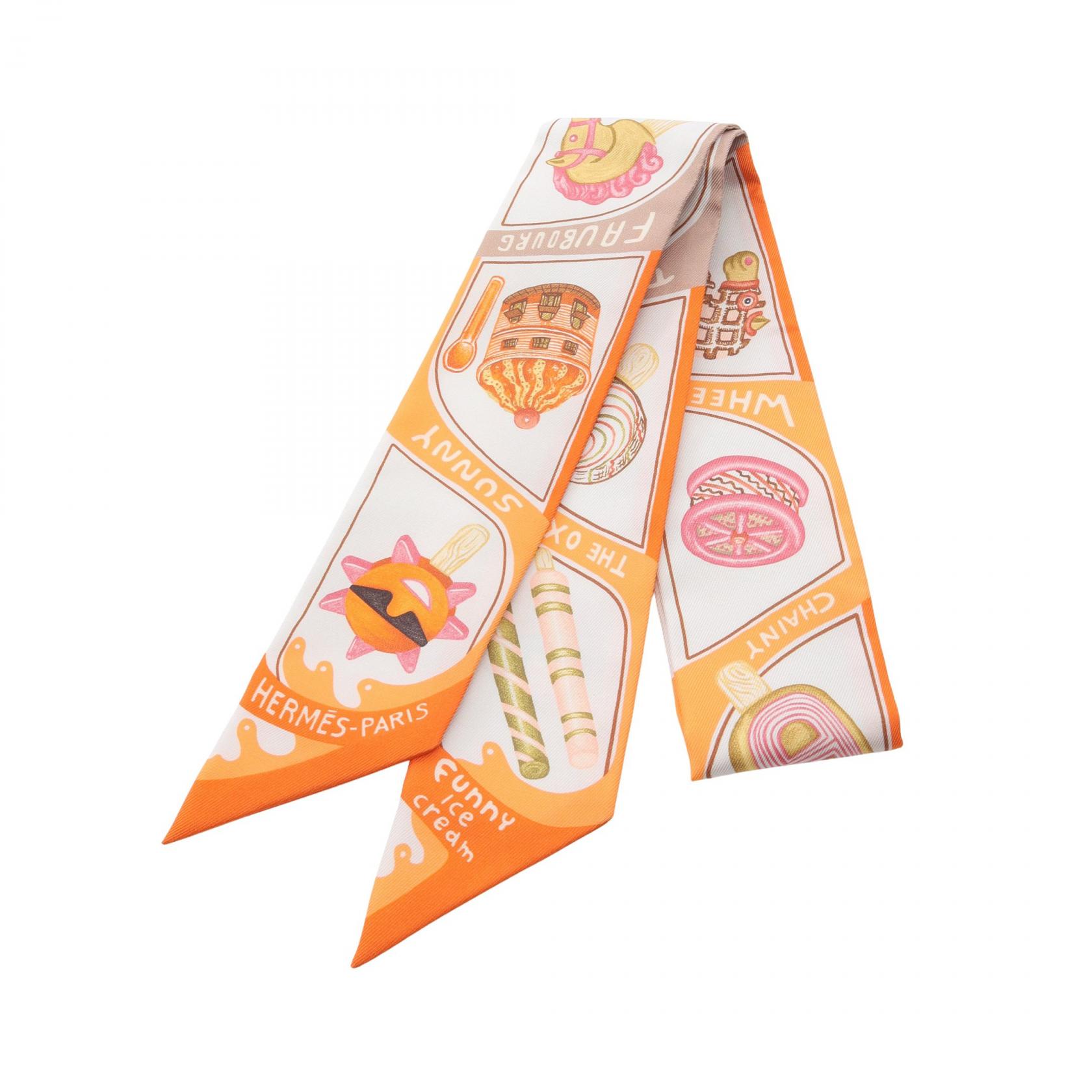 楽天市場】質屋 未使用品 HERMES エルメス ツイリー FUNNY ICE CREAM