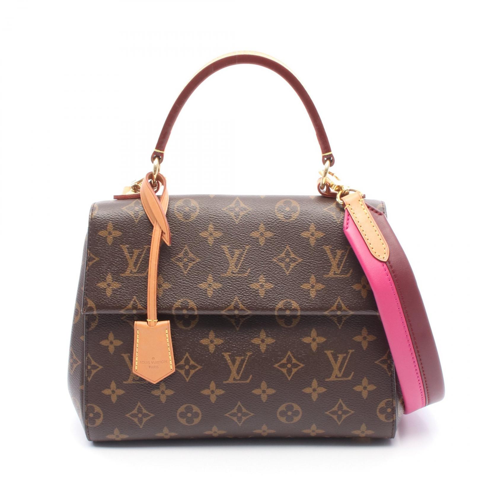 ルイ・ヴィトン LOUIS VUITTON クリュニーBB ハンドバッグ バッグ PVCコーティングキャンバス レザー モノグラム ブラウン系 M42738 【中古】