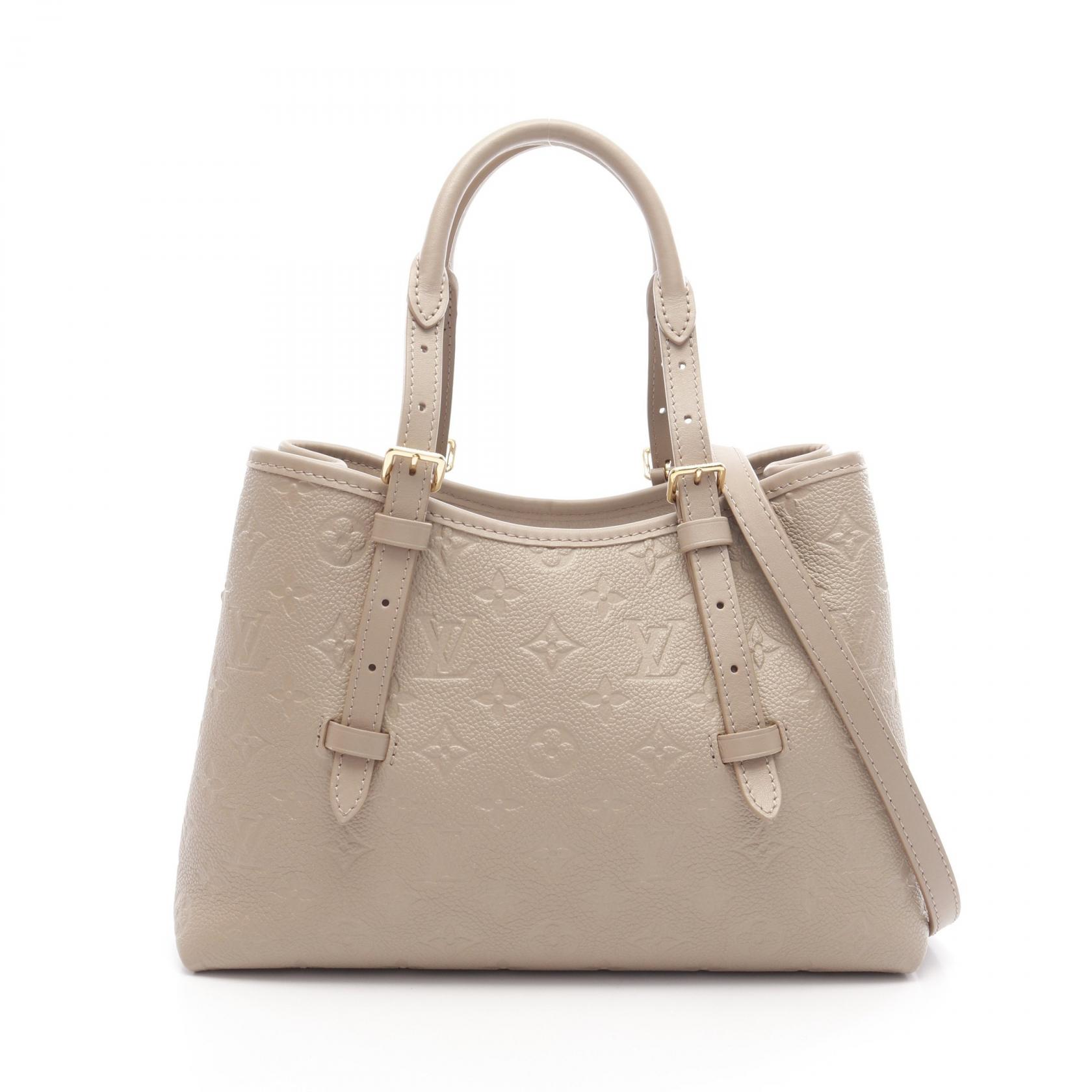 【15%OFFクーポン対象 4/4 20時-4/10 23:59】ルイ・ヴィトン LOUIS VUITTON バビロントートPM ハンドバッグ バッグ レザー モノグラム・アンプラント ベージュ系 M11463 【中古】