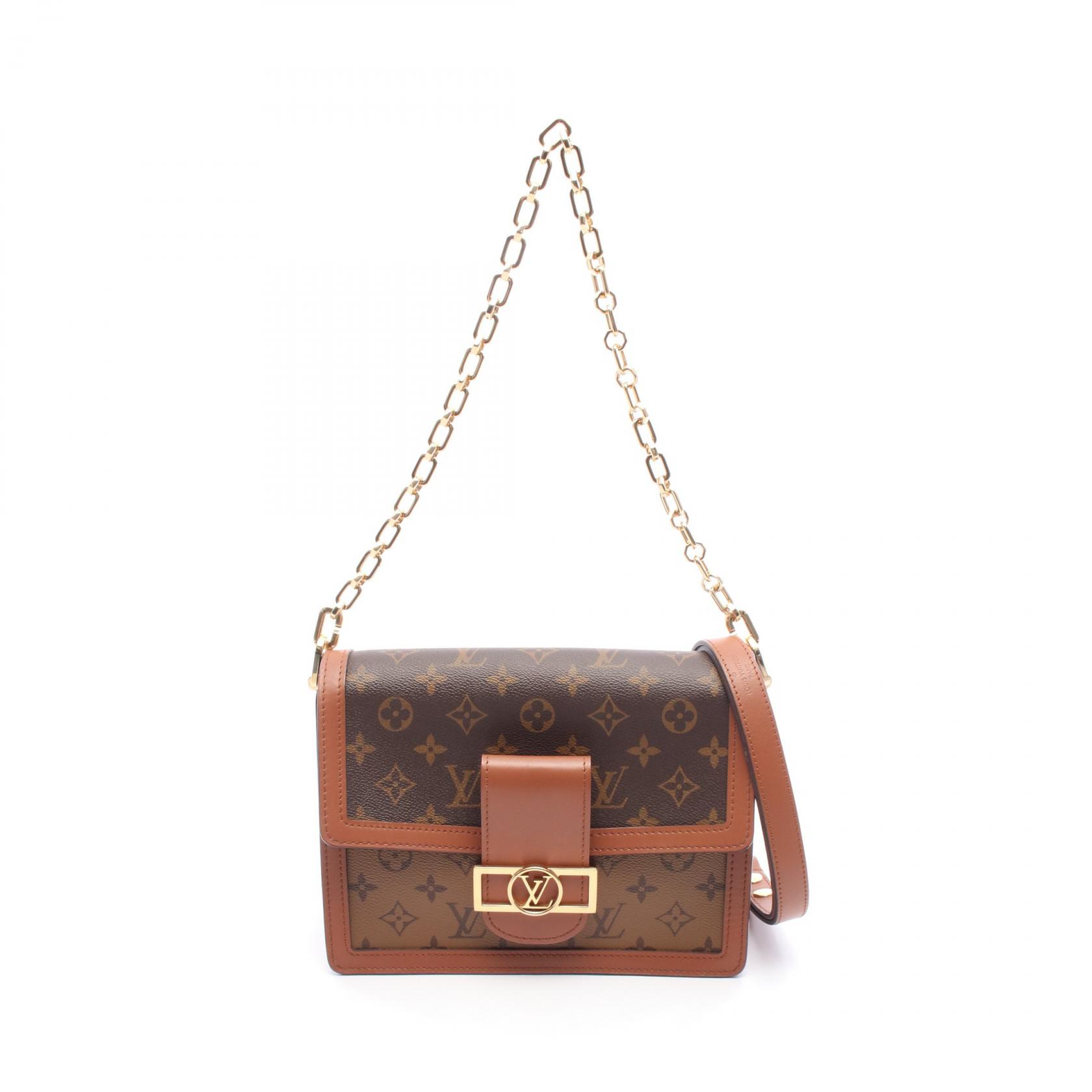 ルイ・ヴィトン LOUIS VUITTON ドーフィーヌ MINI ショルダーバッグ バッグ PVCコーティングキャンバス レザー モノグラム・リバース ベージュ レディース ブラウン系 / ベージュ系 M44580 【中古】 楽天市場】ルイ・ヴィトン LOUIS VUITTON ドーフィーヌ MINI