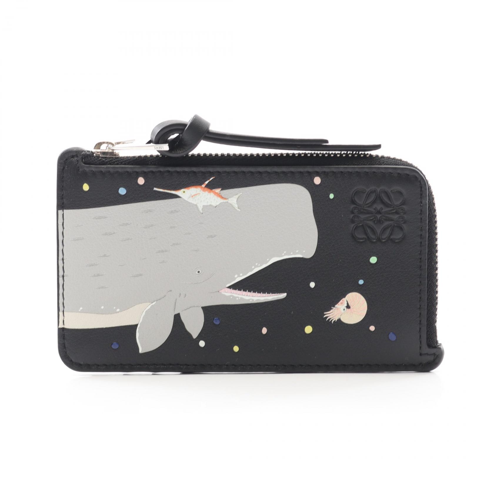 ロエベ LOEWE ケース 小銭入れ エレファント 象 レザー ブルー系 ロエベ LOEWE コインケース 小銭入れ エレファント 象 レザー