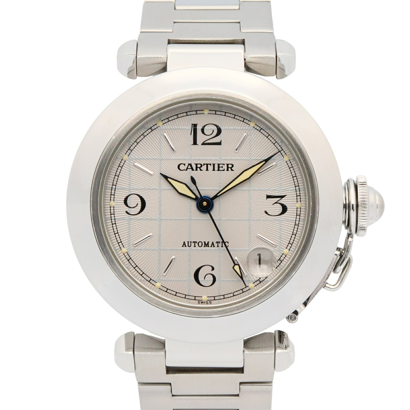 カルティエ CARTIER パシャC 腕時計 時計 ステンレススチール グレー系 W31023M7 【中古】