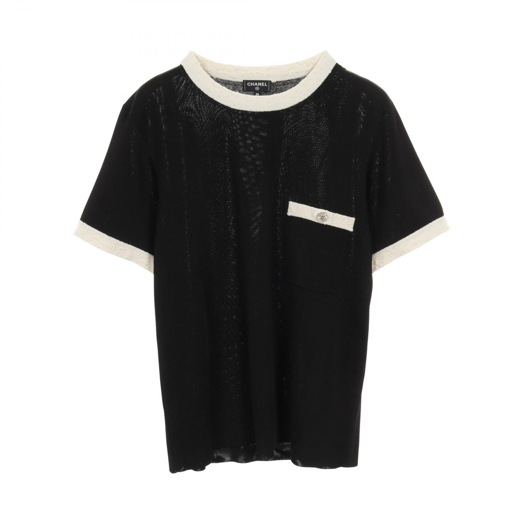 楽天市場】CHANEL 22P P72249 ラインストーンココマーク コットン 半袖