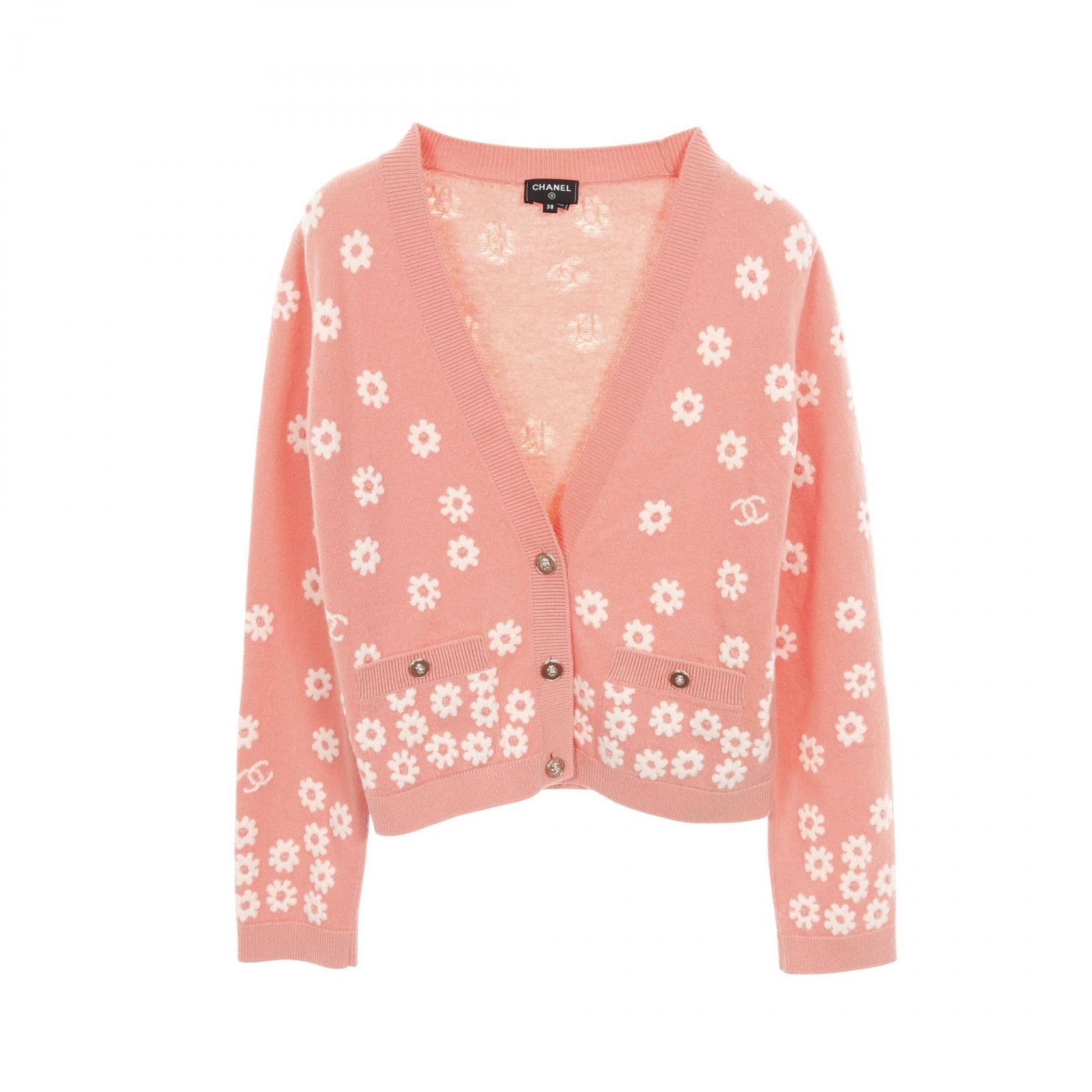 CHANEL ピンク ニットカーディガン38 楽天市場】【広尾店】 シャネル CHANEL ピンク カーディガン
