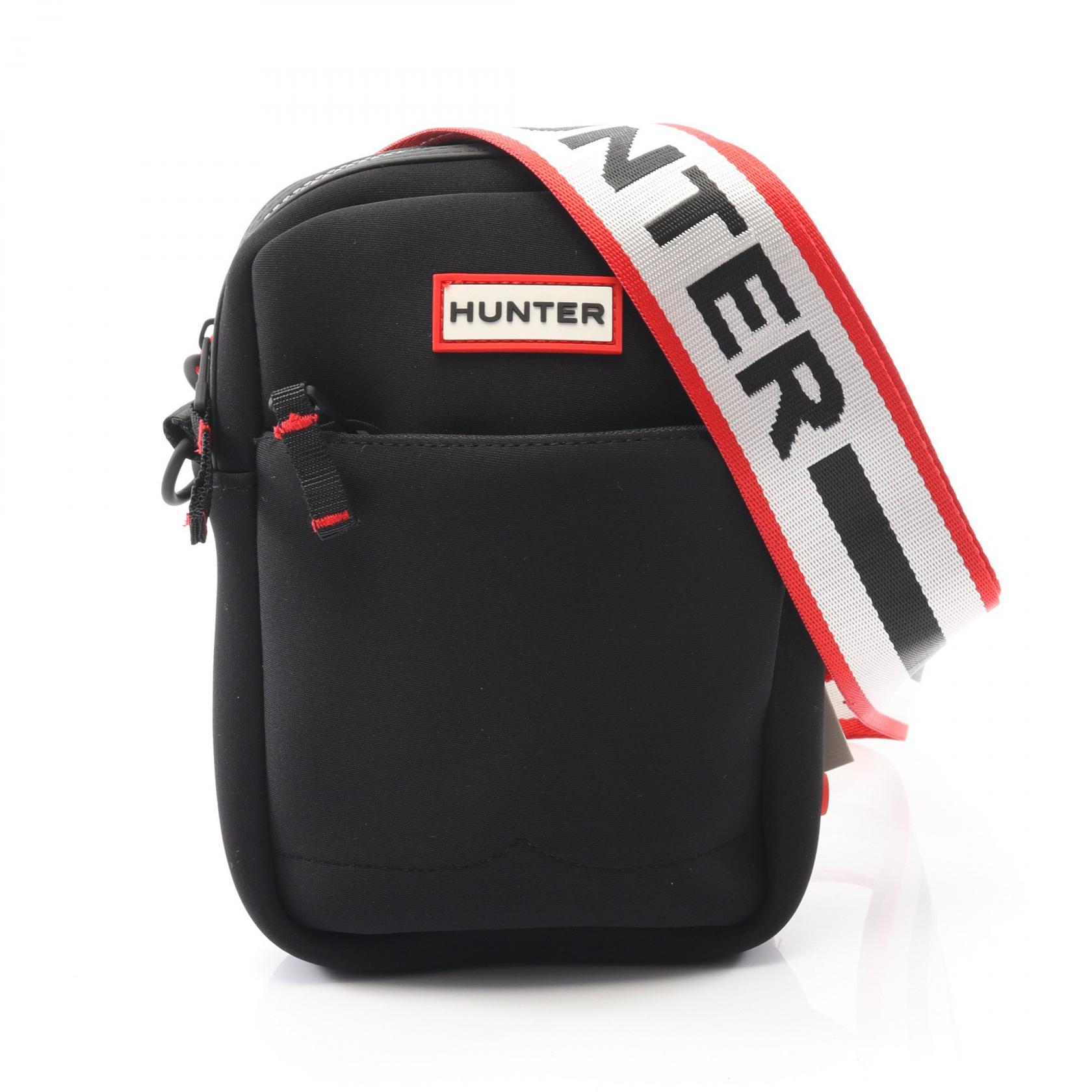 ハンター HUNTER DUNLUDE WOVEN TAPE STRAP CROSSBODY BAG ショルダーバッグ バッグ ポリエステル ブラック系 HXRU0051252 【新品】