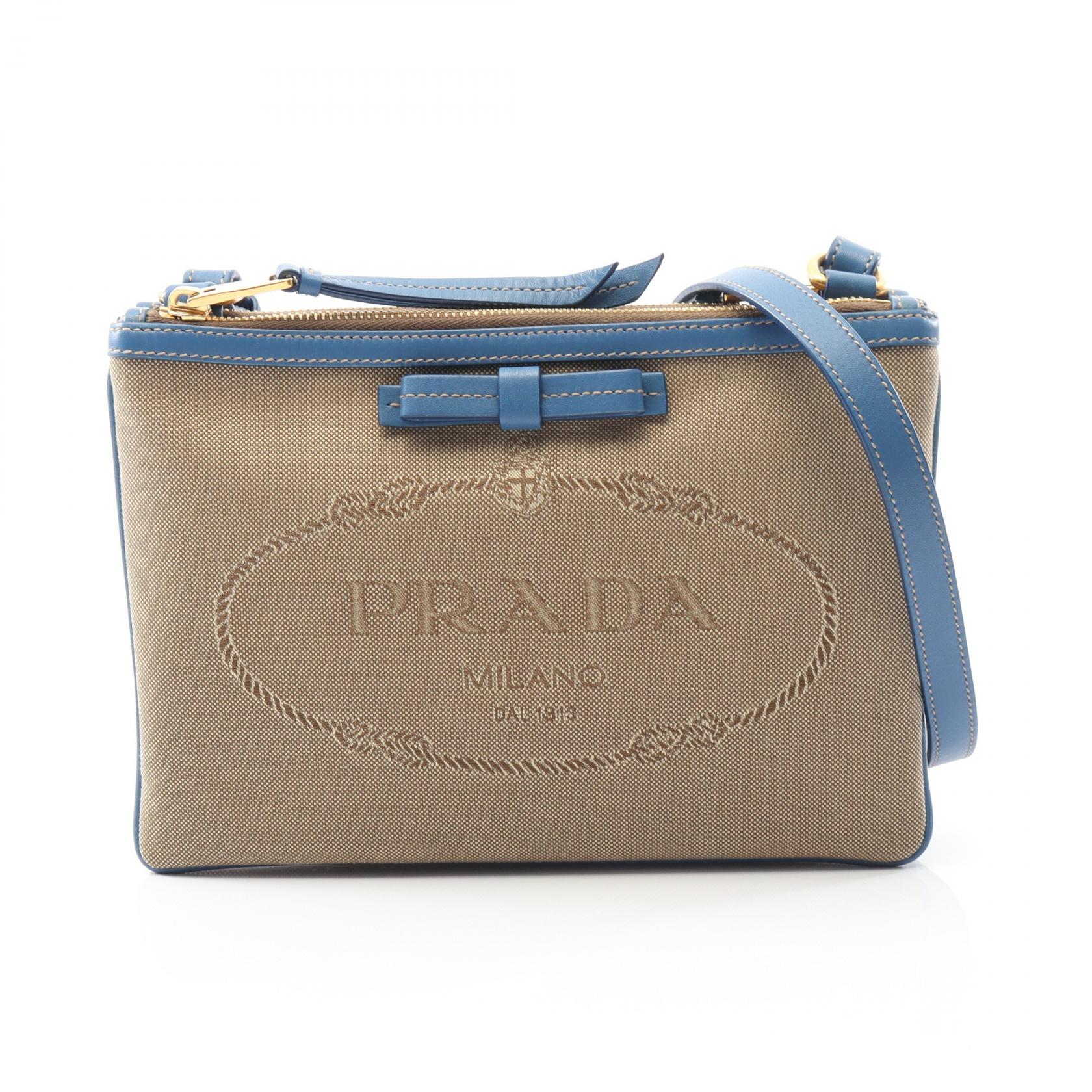 楽天市場】PRADA プラダ ロゴジャガード ショルダーバッグ ポシェット