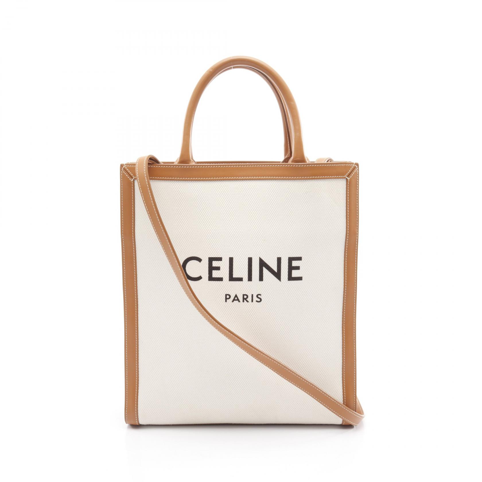 楽天市場】【美品】セリーヌ 【CELINE】トリフォルド スモール トート