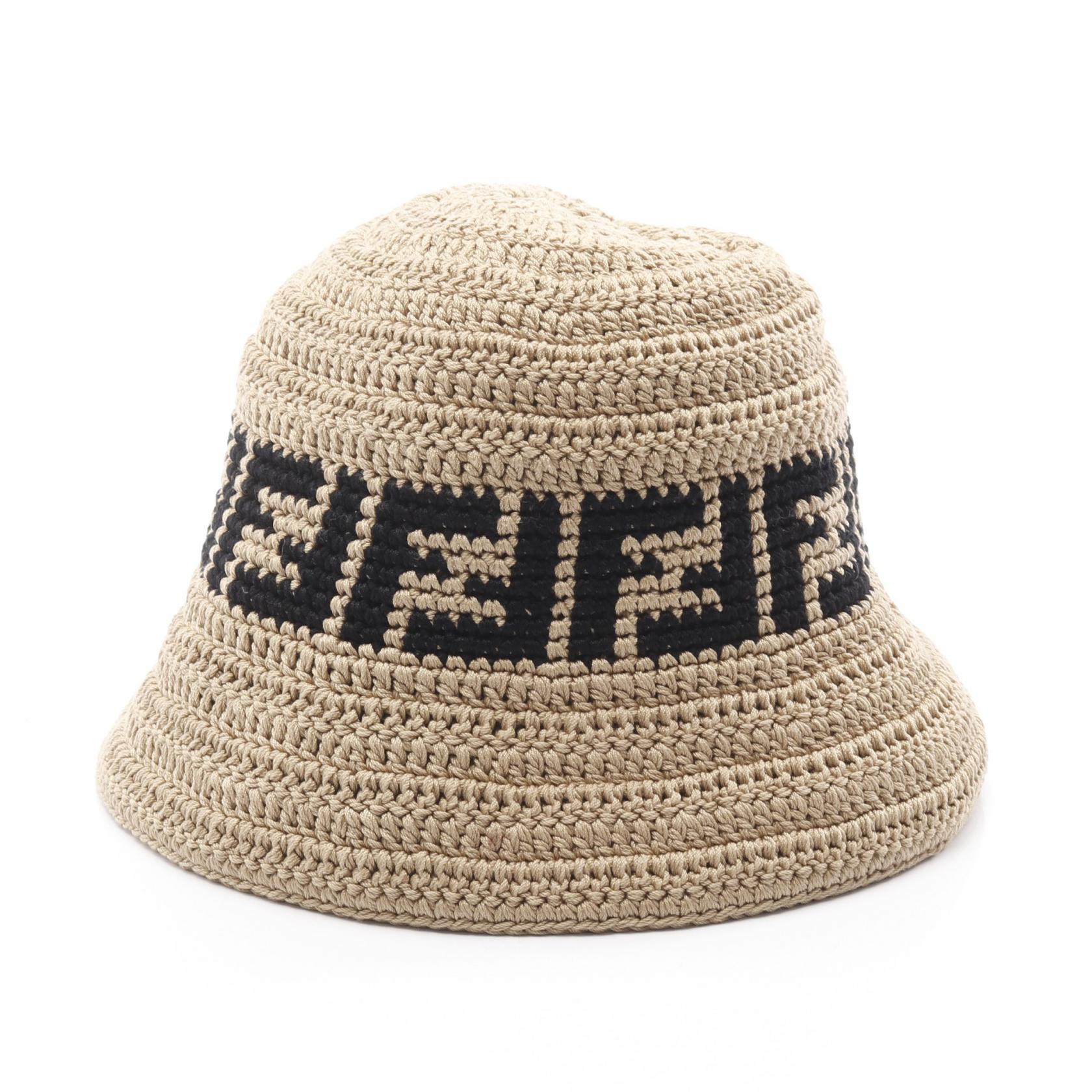 FENDI 麦わら帽子 FFロゴデザイン FENDI 麦わら帽子 FFロゴデザイン