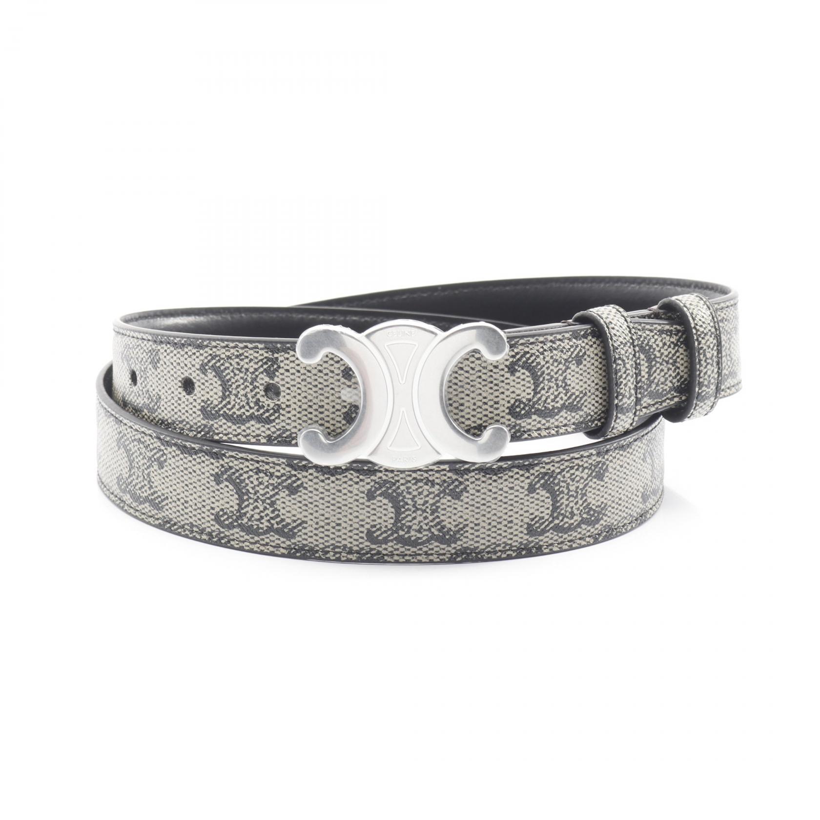 CELINE セリーヌ ベルト スモール トリオンフ レザー CELINE (セリーヌ) スモール 18MM トリオンフ ベルト レザー