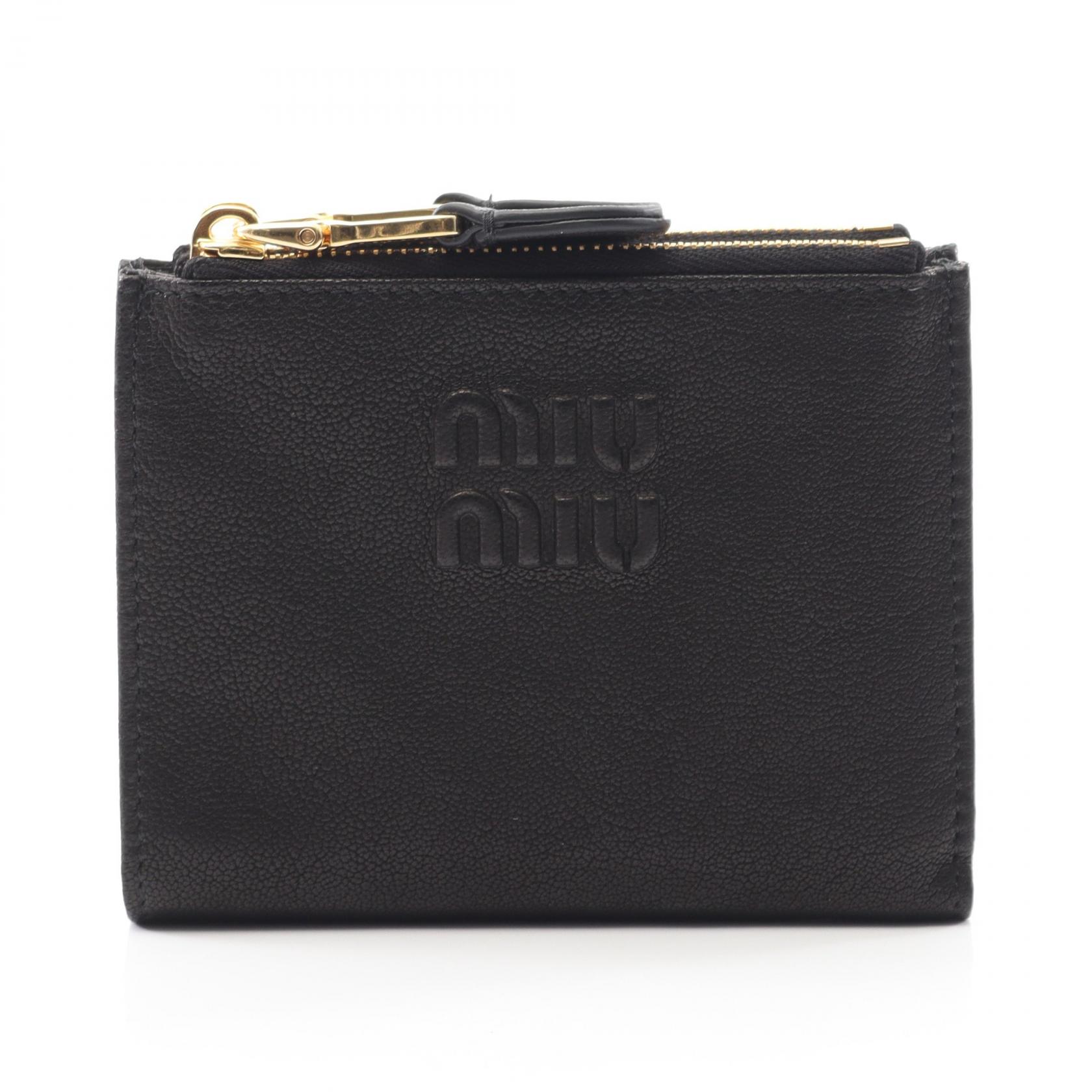 楽天市場】ミュウミュウ MIUMIU エンボスロゴレザー 財布