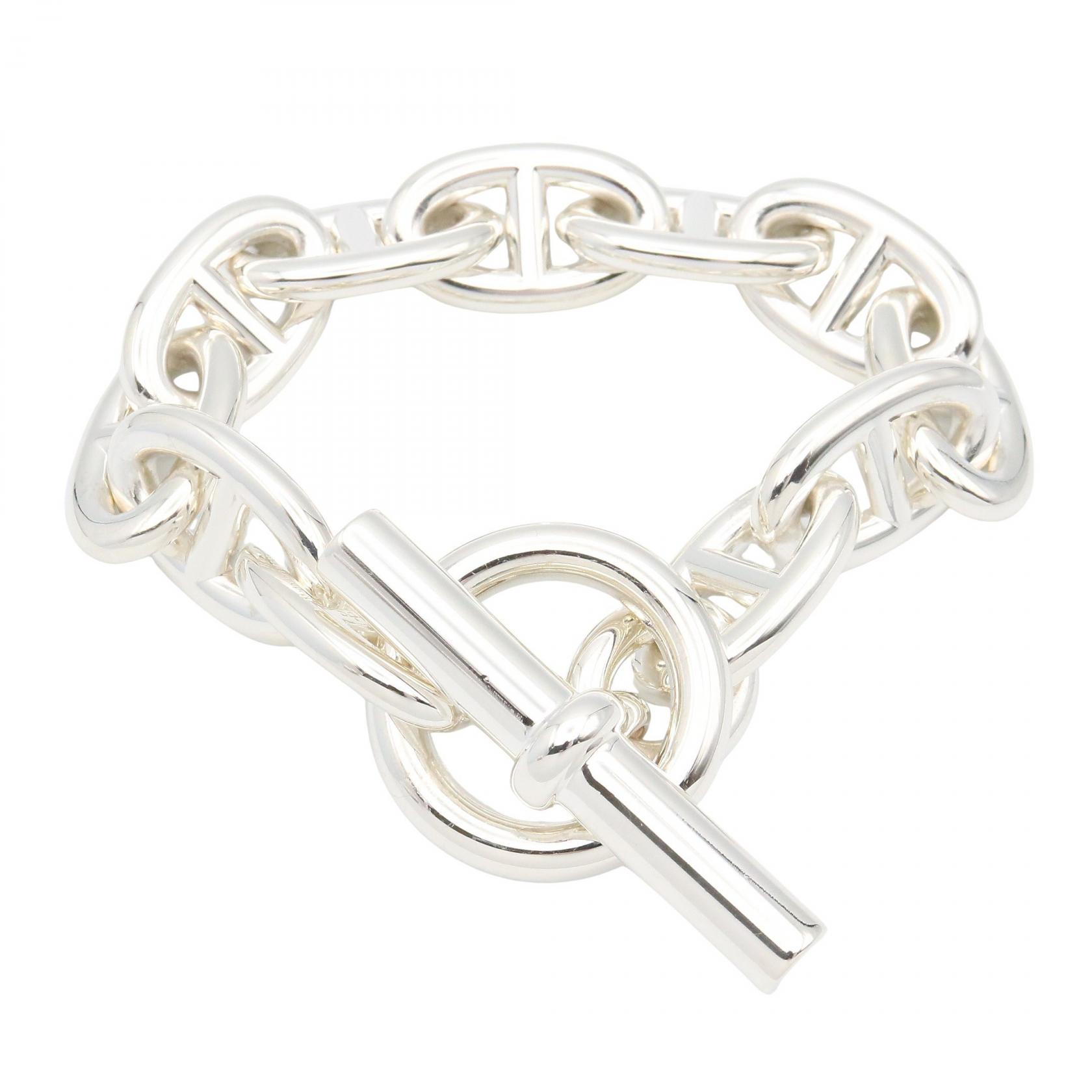 エルメス HERMES シェーヌダンクルTGM 11コマ ブレスレット ブレスレット アクセサリー シルバー925 シルバー系 【中古】