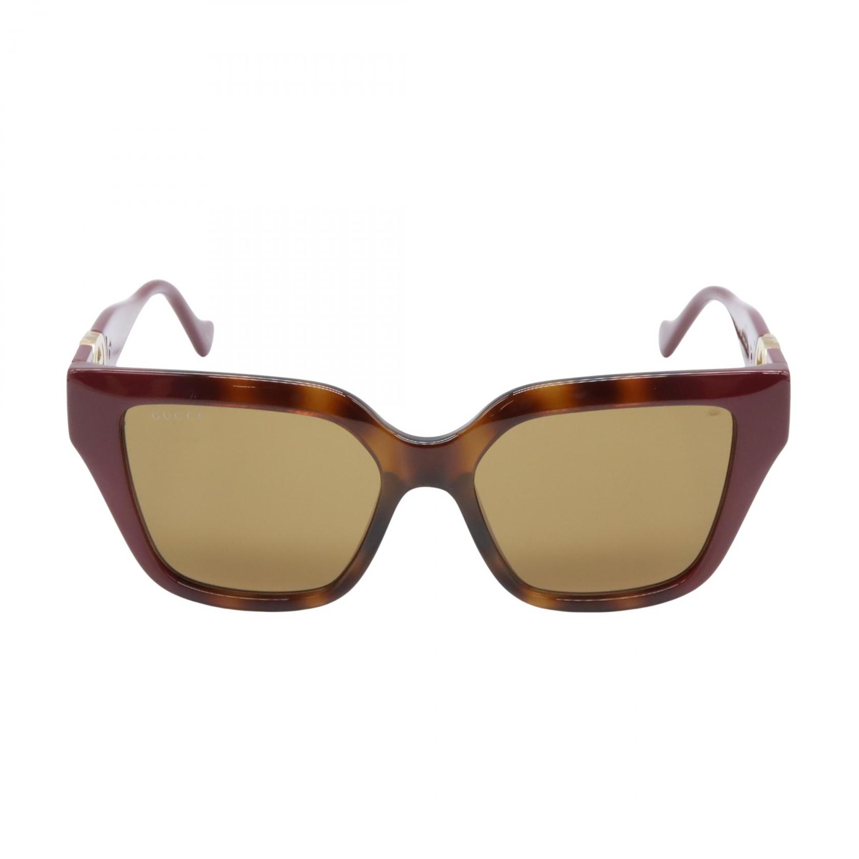 グッチ GUCCI サングラス サングラス 衣料品 プラスチック ブラウン系 GG1023S-009 【新品】