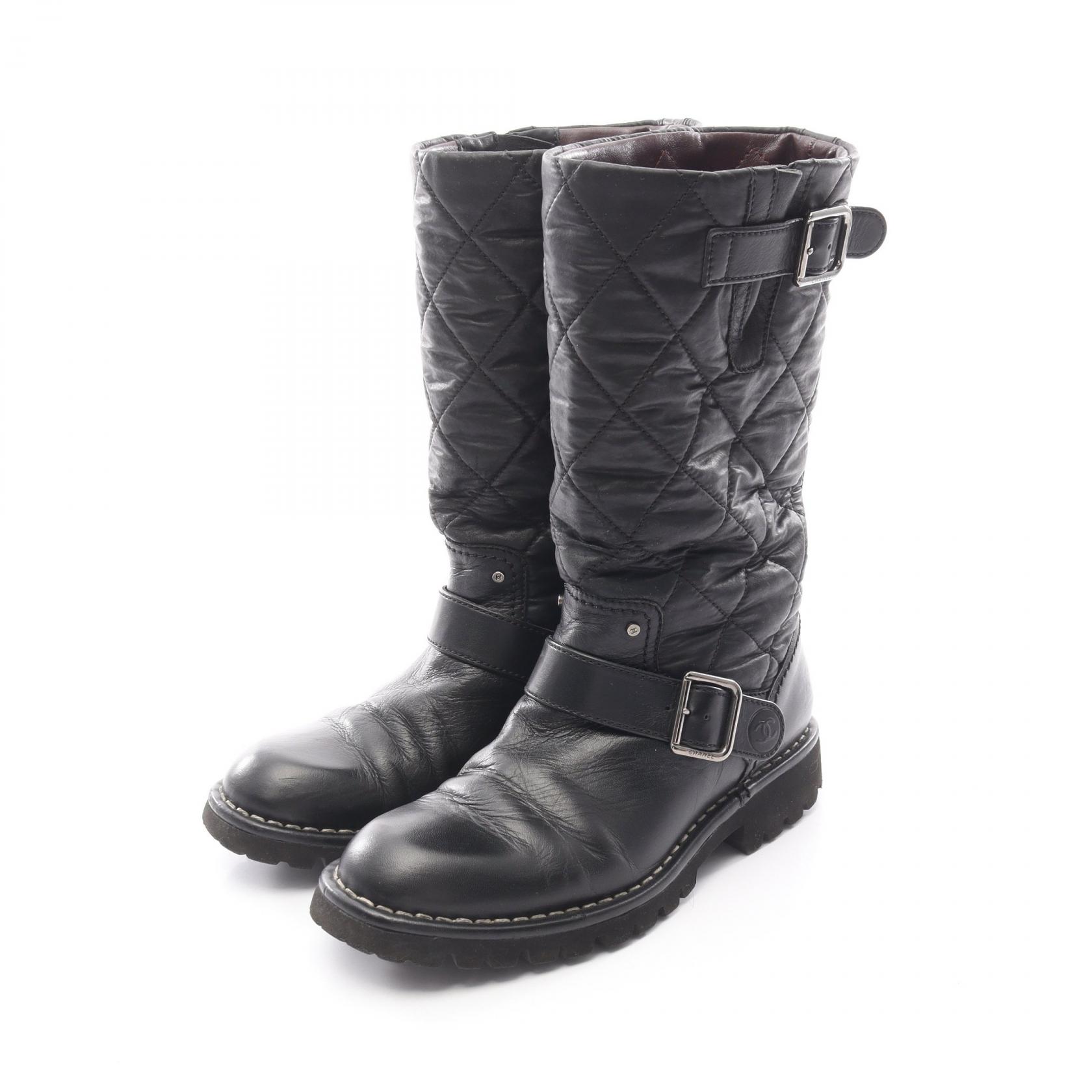 楽天市場】【シャネル】Chanel 24C レザー ココマーク ミドル ブーツ