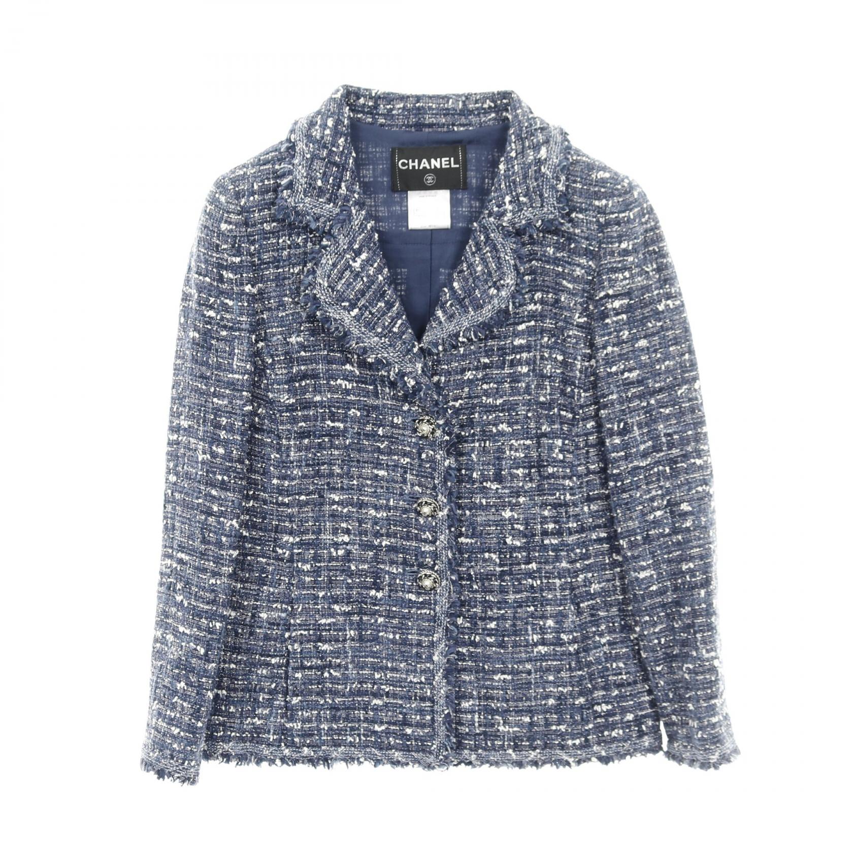 楽天市場】CHANEL(シャネル) ココマークボタン ツイードジャケット
