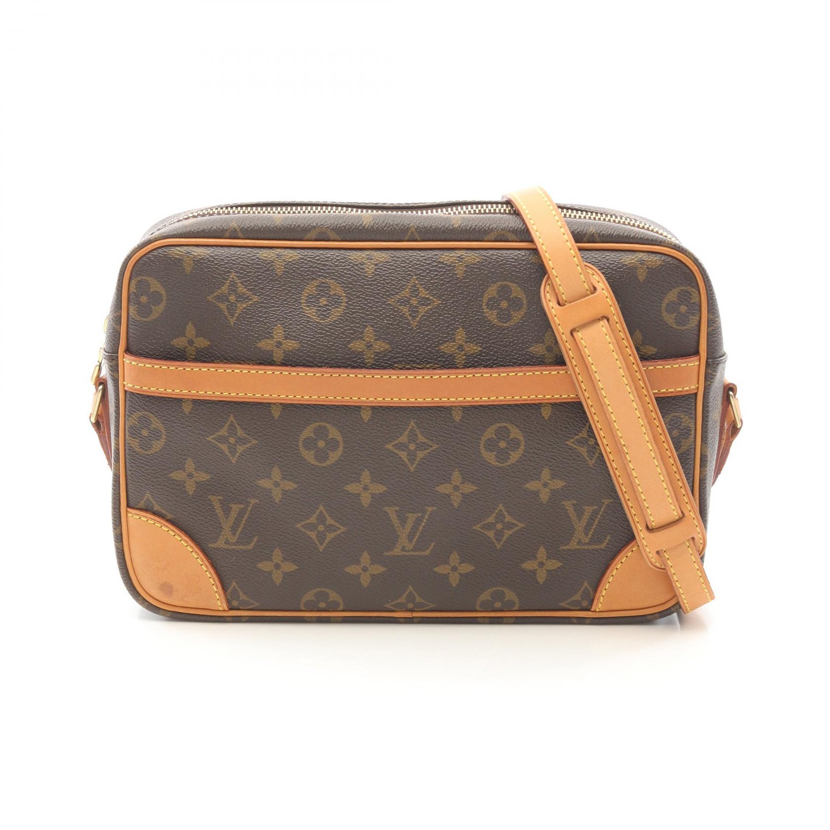 ルイ・ヴィトン LOUIS VUITTON トロカデロ27 ショルダーバッグ バッグ PVCコーティングキャンバス レザー モノグラム ブラウン系 M51274 【中古】
