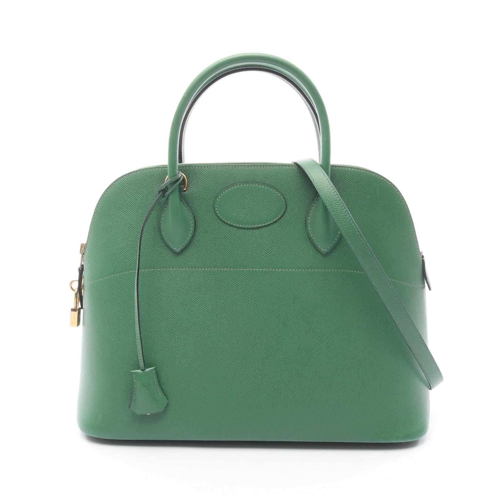 エルメス HERMES ボリード35 ハンドバッグ バッグ クシュベル クシュベル グリーン系 【中古】｜RECLO（リクロ）店