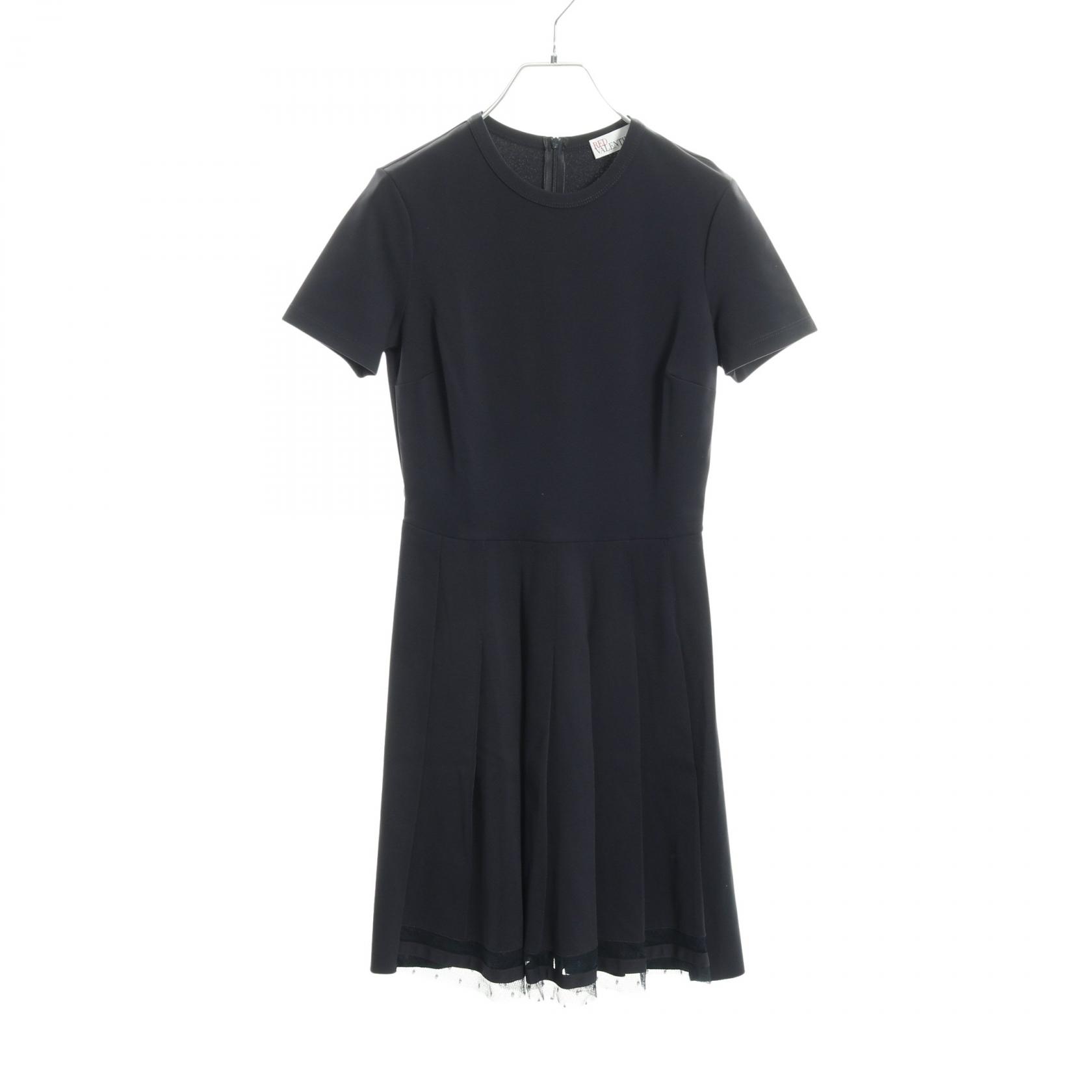 レッドヴァレンティノ RED VALENTINO ワンピース 衣料品 トップス レーヨン ナイロン ネイビー系 【中古】