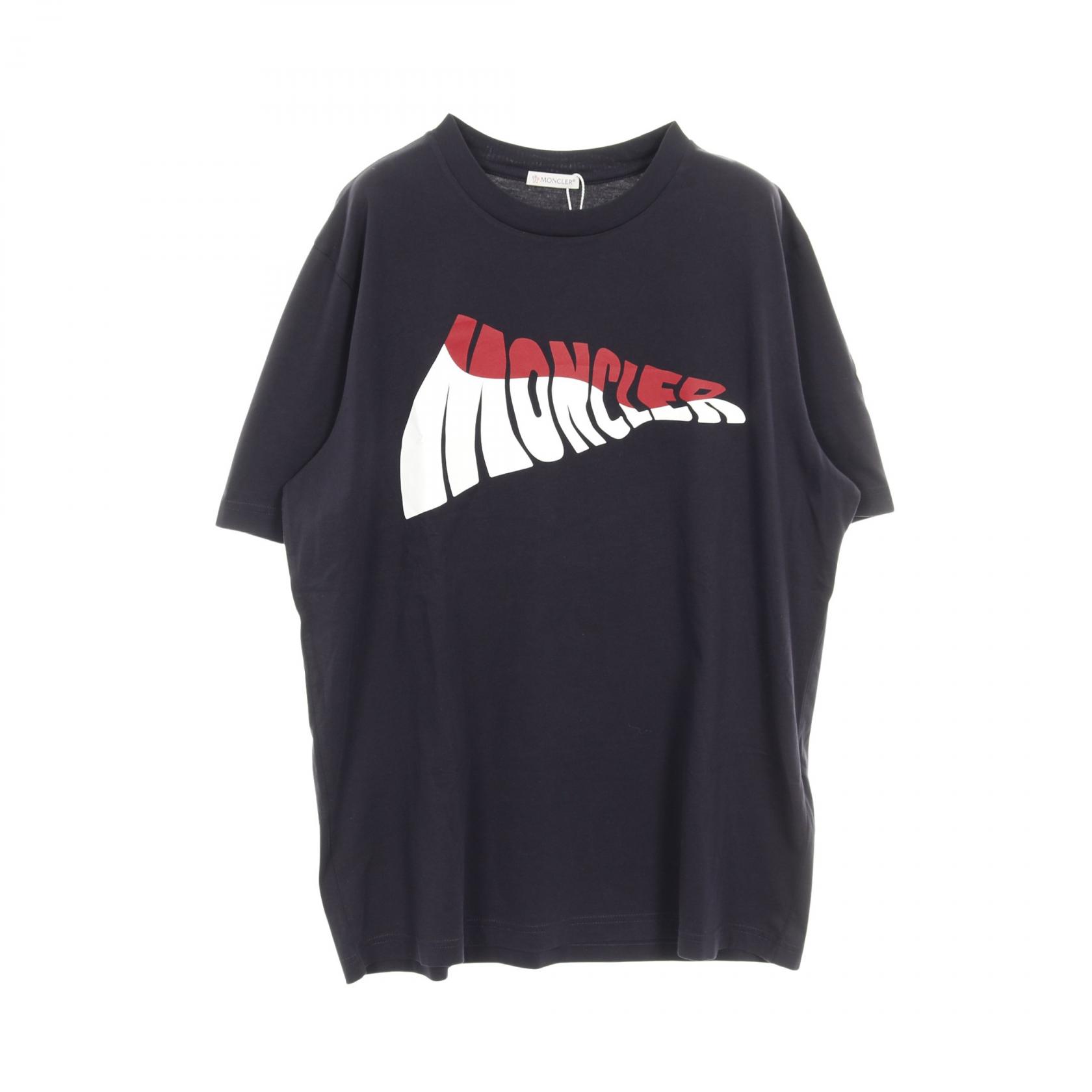 【全品ポイント11倍｜7/30 0:00-23:59】モンクレール MONCLER カットソー 衣料品 トップス コットン ネイビー系 【中古】｜RECLO（リクロ）店