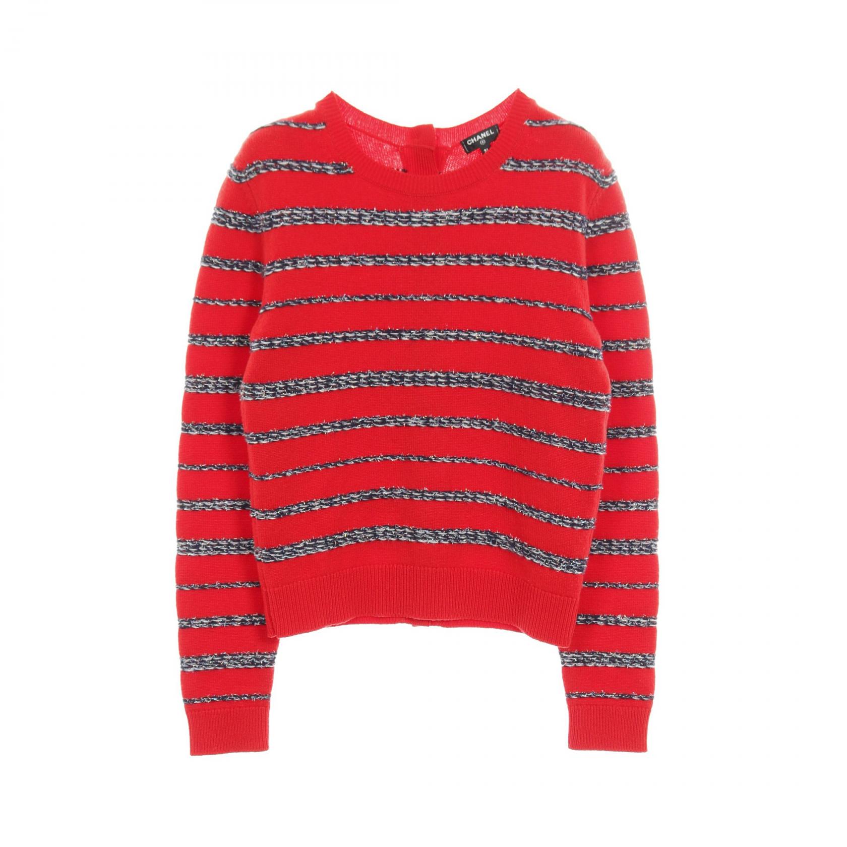 楽天市場】CHANEL シャネル ニット カシミヤ ネイビー ピンク 36(S