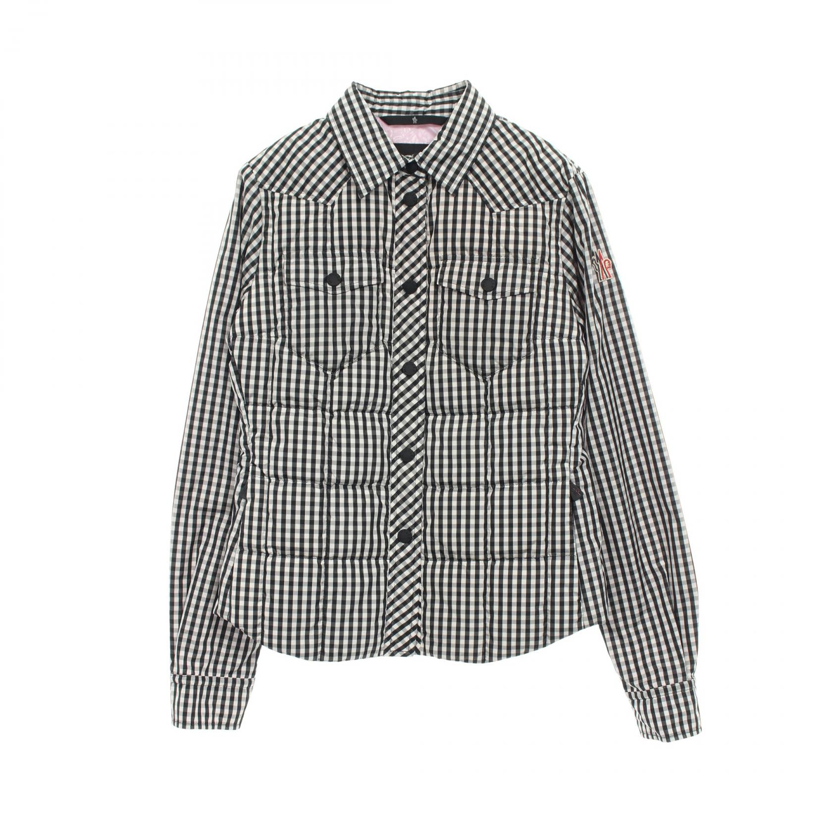 モンクレールグルノーブル MONCLER GRENOBLE NANGY ダウンジャケット 衣料品 アウター ポリエステル ブラック系 / ホワイト系 【中古】
