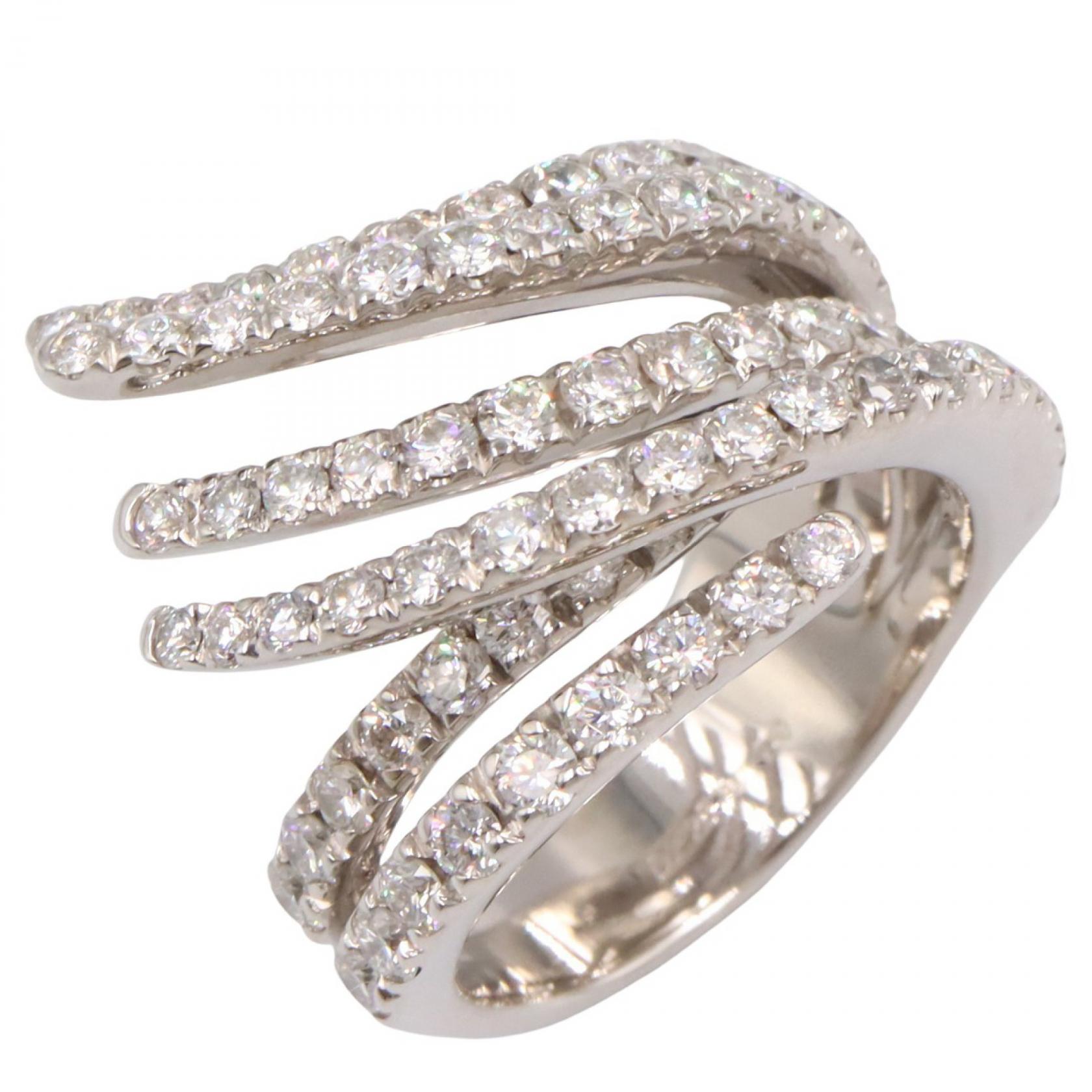 【15%OFFクーポン 7/19 20時~7/26 9:59】ジュエリー JEWELRY ダイヤモンド リング リング・指輪 ジュエリー K18WG(ホワイトゴールド) ダイヤモンド シルバー系 / クリア系 ダイヤ 12.9g 【中古】|RECLO(リクロ)店