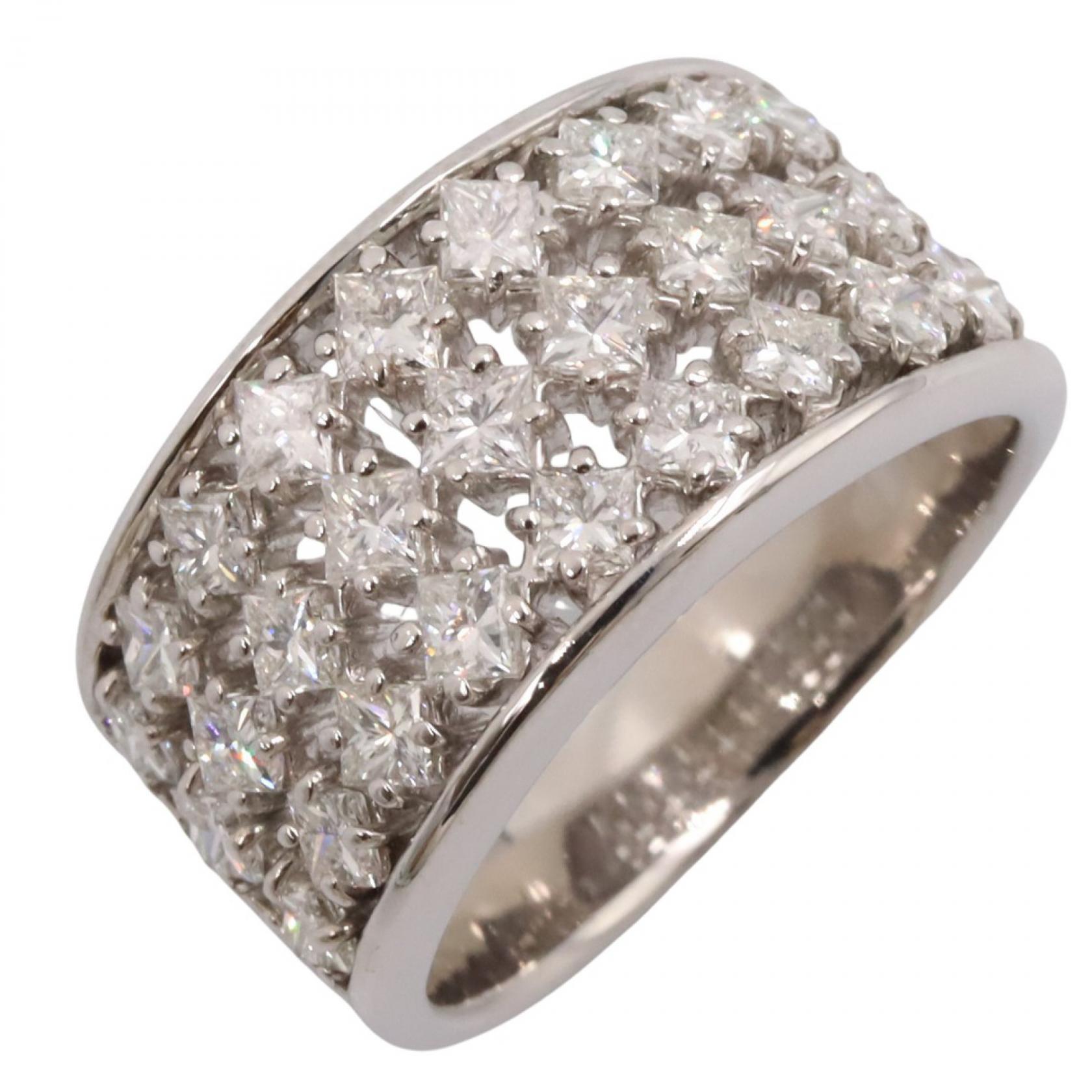 ジュエリー JEWELRY ダイヤモンド リング リング・指輪 ジュエリー K18WG（ホワイトゴールド） ダイヤモンド シルバー系 / クリア系 ﾀﾞｲﾔ 10.0g 【中古】