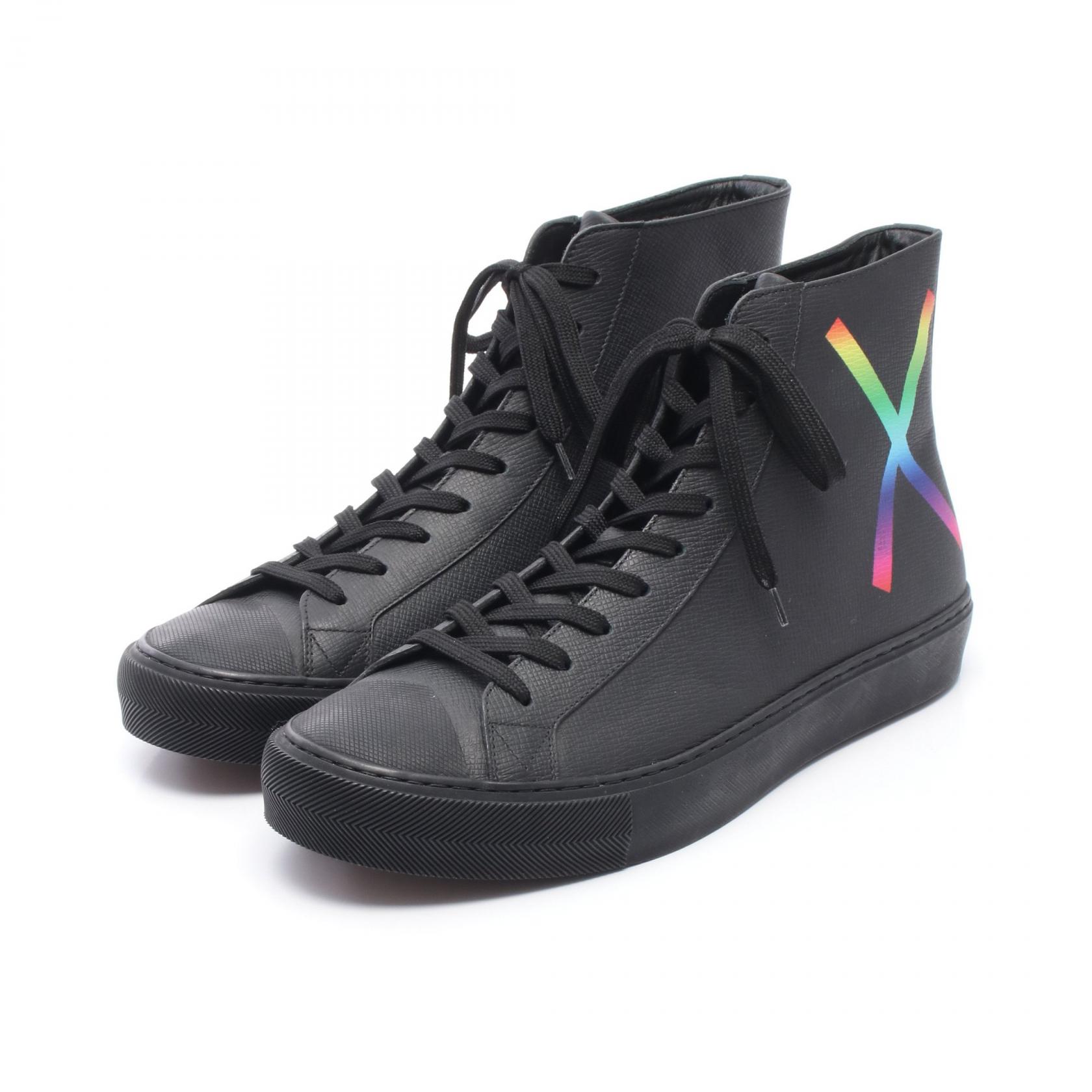 ルイ・ヴィトン LOUIS VUITTON タトゥーライン スニーカー 靴 レザー ブラック系 【中古】