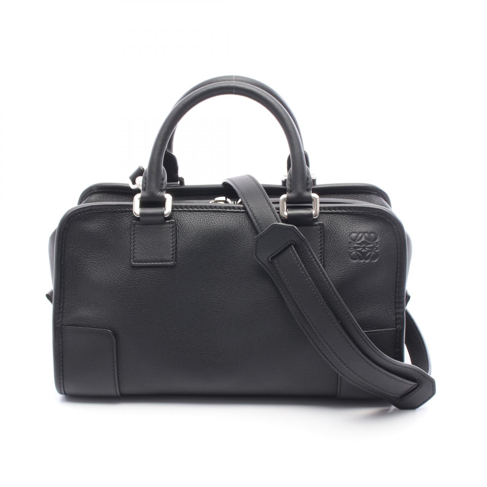 中古 ロエベ ハンドバッグ アマソナ28 レザー ブラック シルバー金具 2WAY ショルダー シンプル レディース 女性 LOEWE 楽天市場】【中古】 ロエベ ハンドバッグ アマソナ28 レザー ブラック