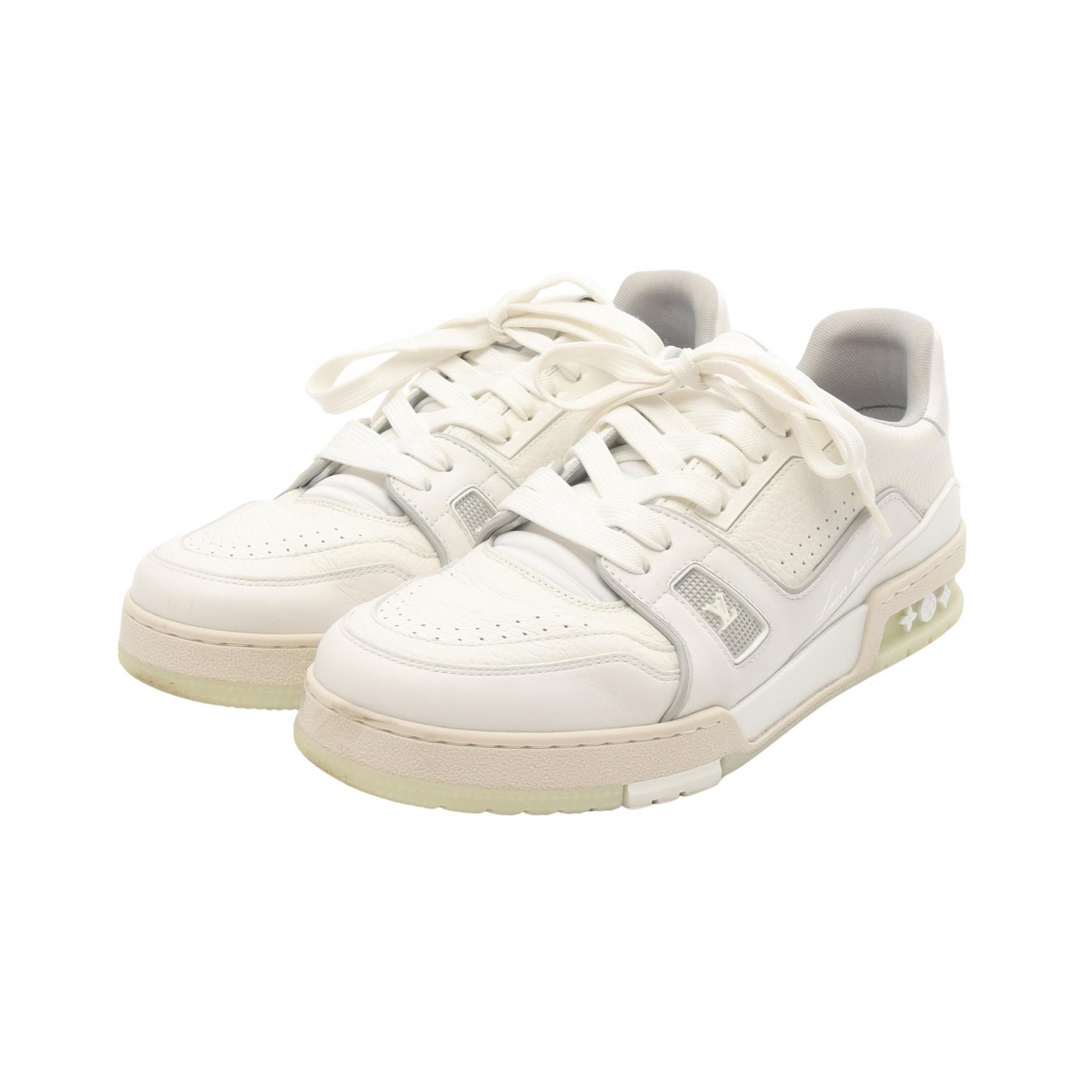 ルイ・ヴィトン LOUIS VUITTON LVトレイナーライン スニーカー 靴 レザー ホワイト系 1A8WAX 【中古】