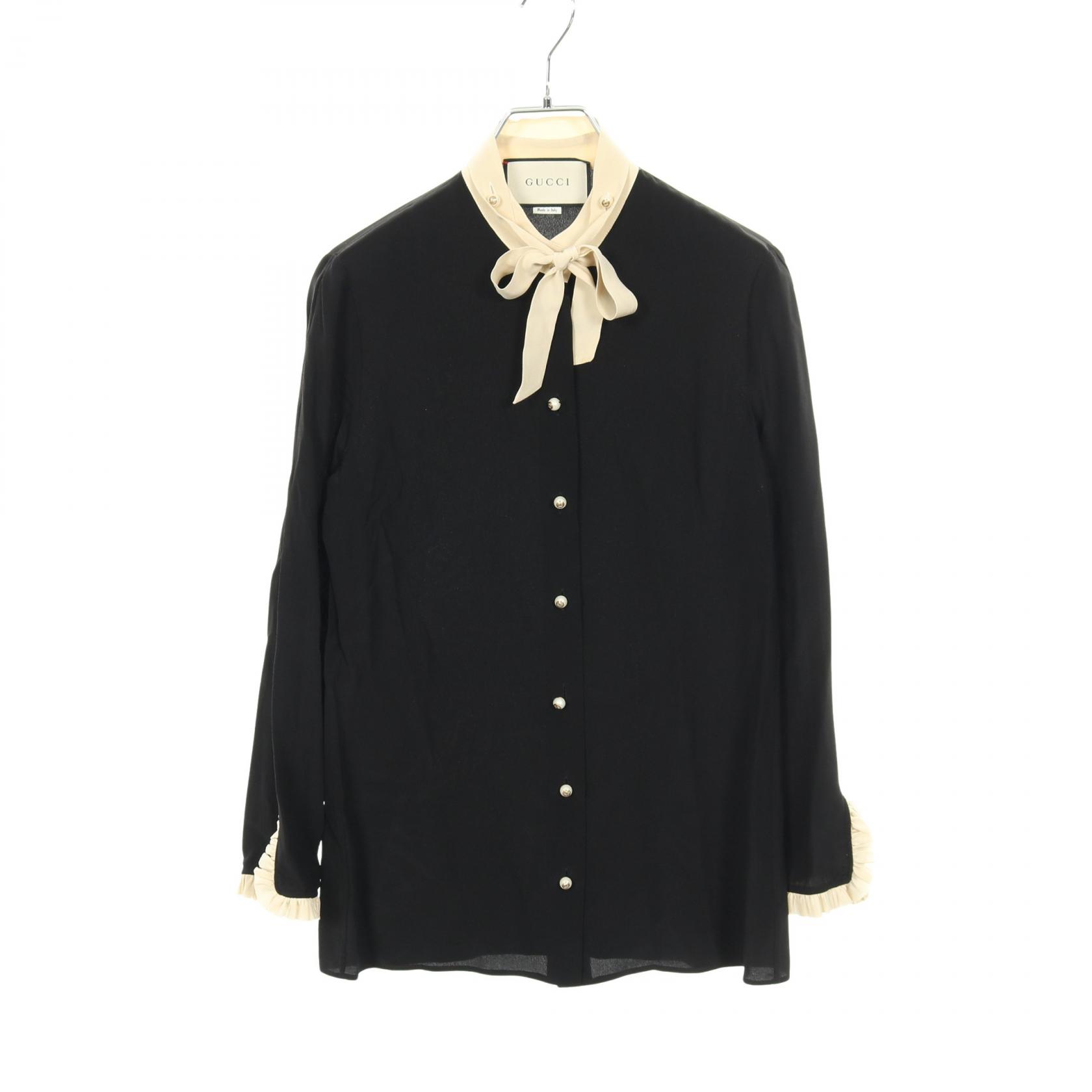 楽天市場】【新着】【中古】GUCCI(グッチ) 長袖シャツブラウス シルク