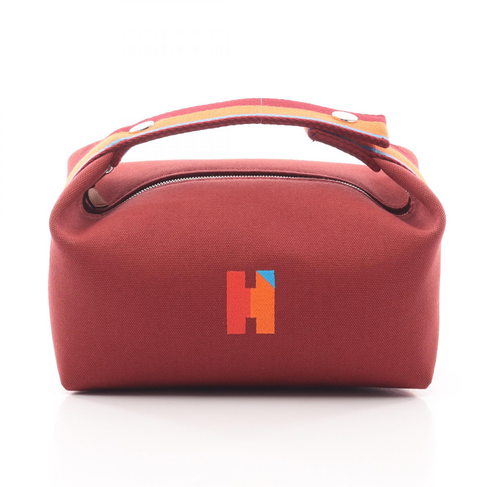 エルメス HERMES ブリッドアブラックPM Hパヴィヨン ルージュアッシュ ハンドバッグ バッグ キャンバス ブラウン系 / マルチカラー 【中古】｜RECLO（リクロ）店