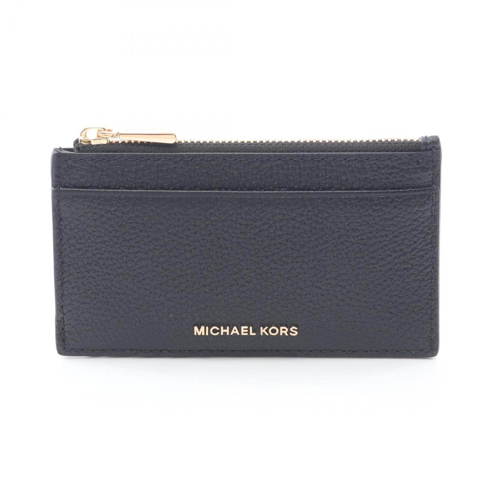 マイケルコース Michael Kors JET SET ジェットセット コインケース 財布 レザー ブラック系 32F5GJ6D8L001 【新品】